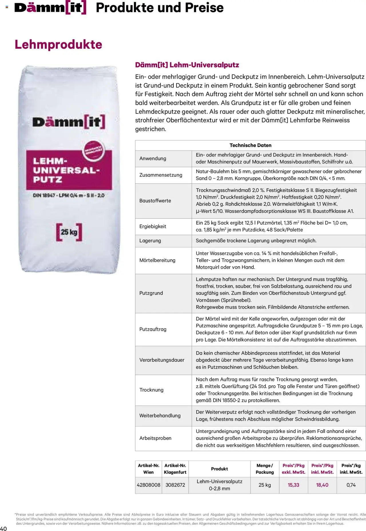 Lagerhaus Dämm[it] Katalog 2025 gültig ab 08.01.2025 | Seite: 40