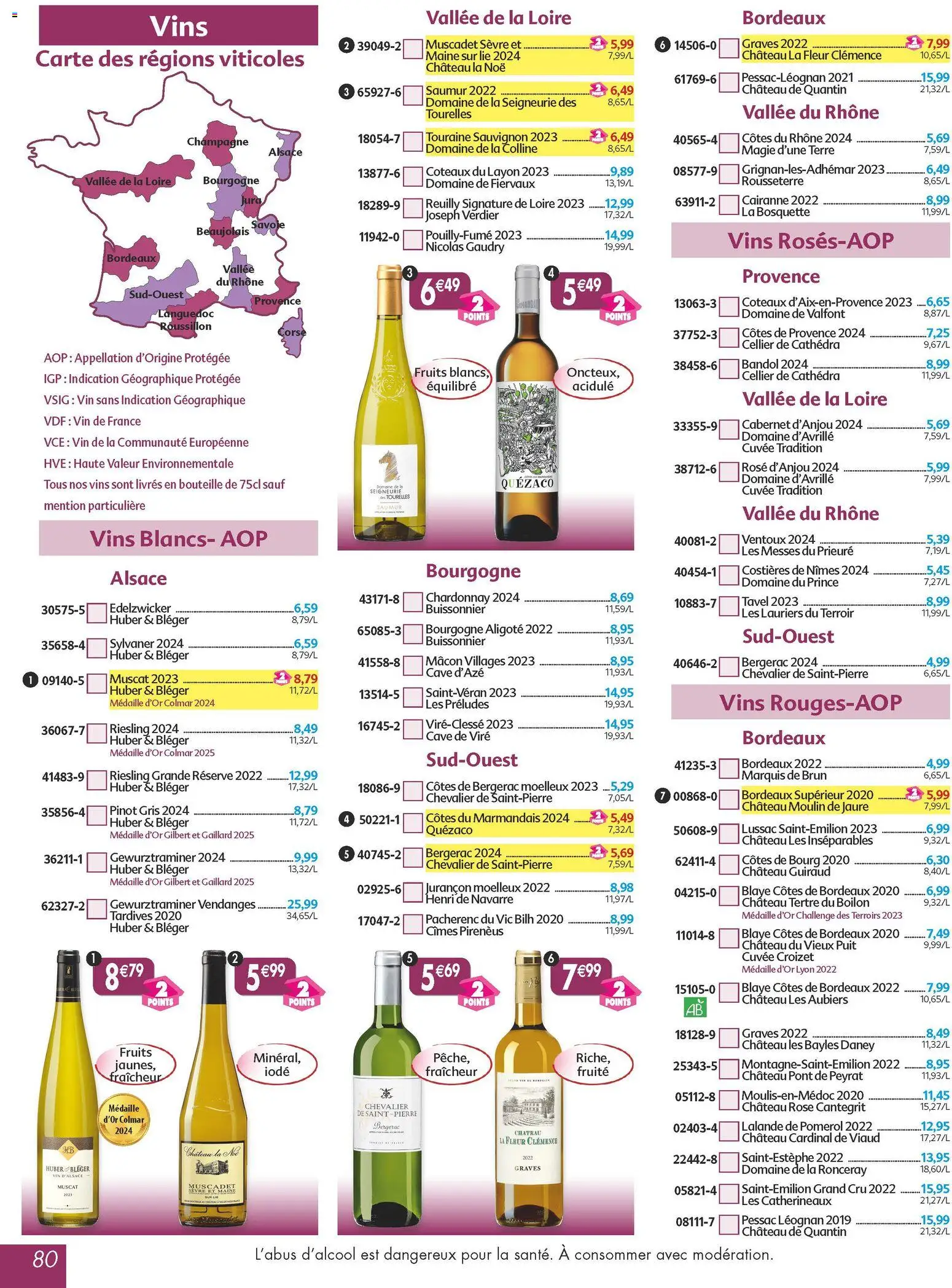 {H1} | Page: 80 | Produits: Champagne, Vin, Coteaux du layon