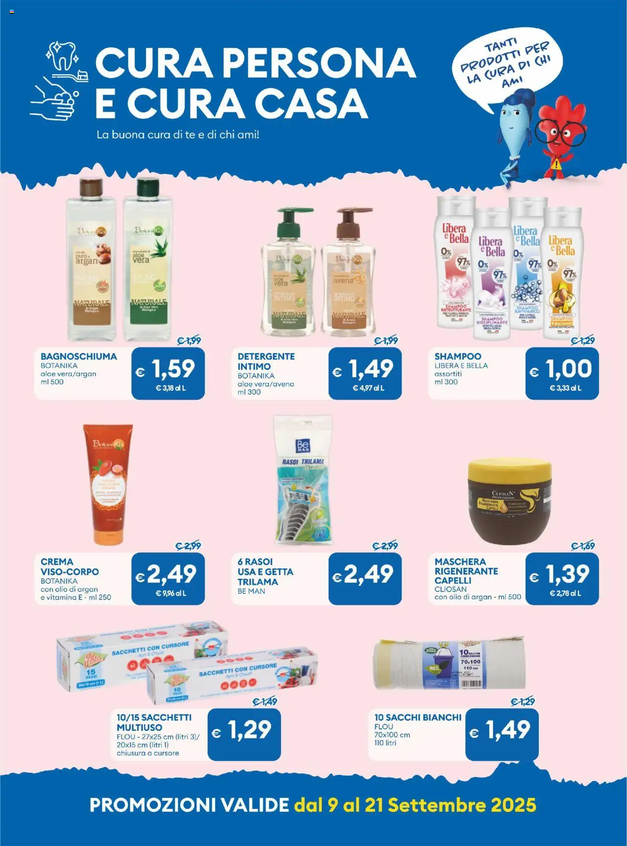 Volantino MD Discount del 09.09.2025 | Pagina: 22 | Prodotti: Crema, Bagnoschiuma, Tè, Intimo