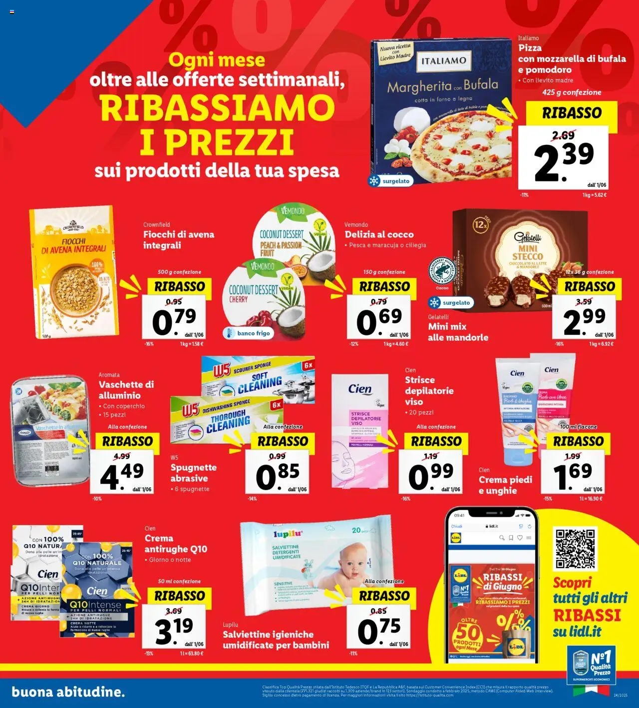 Volantino Lidl del 09.06.2025 | Pagina: 9 | Prodotti: Cioccolato, Mozzarella, Latte, Forno