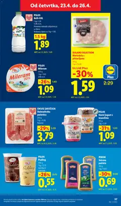 PILOS Puding, 200 g 1 kg = 2.75 Vanilija ili čokolada - Pregled kataloga iz trgovine Lidl, vrijedi od 20.04.2026 | Stranica: 57 | Proizvodi: Čokolada, Narezak, Kefir, Mileram