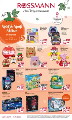 Rossmann Spiel & Spaß Aktion n im Herbst ab 03.11.2025 gültig