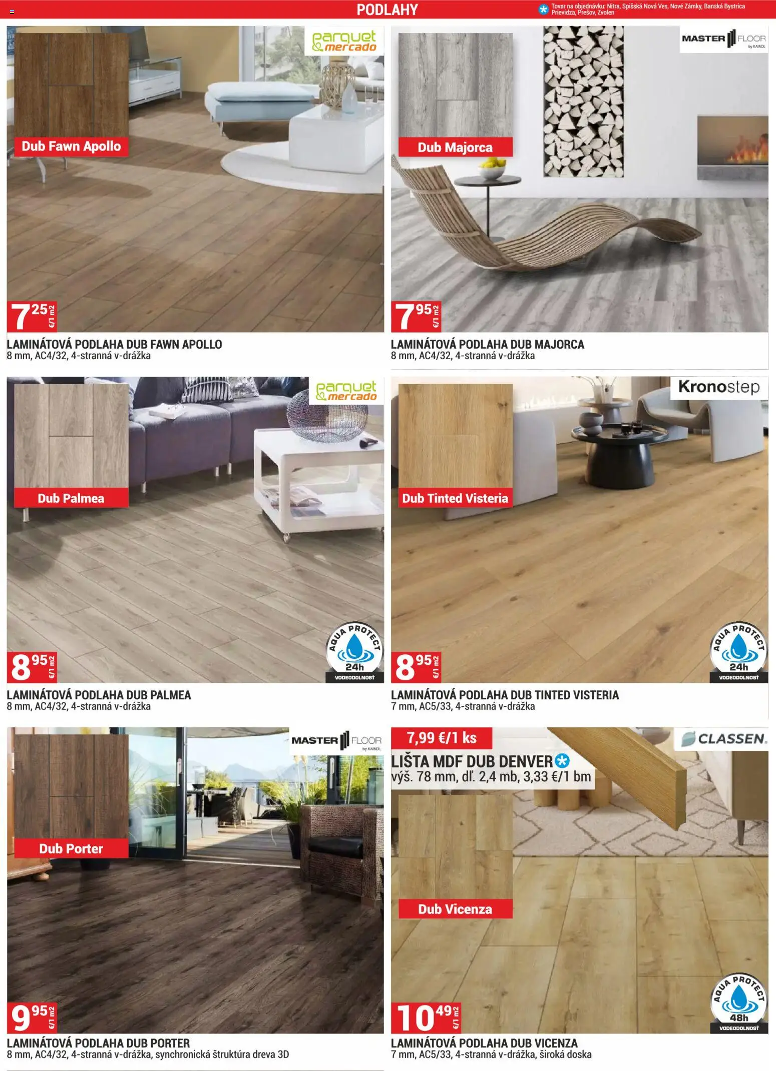 Nové Merkury Market akcie – leták je platný od 01.03.2026 | Strana: 3 | Produkty: Podlaha, Laminátová podlaha
