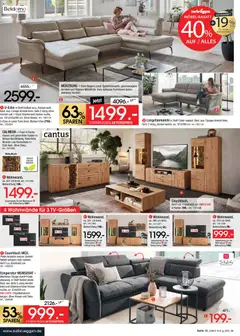 Zurbrüggen Große Marken-Sensation ab 31.01.2026 gültig | Seite: 15 | Produkte: Hocker, Wohnwand, Kissen, Sofa