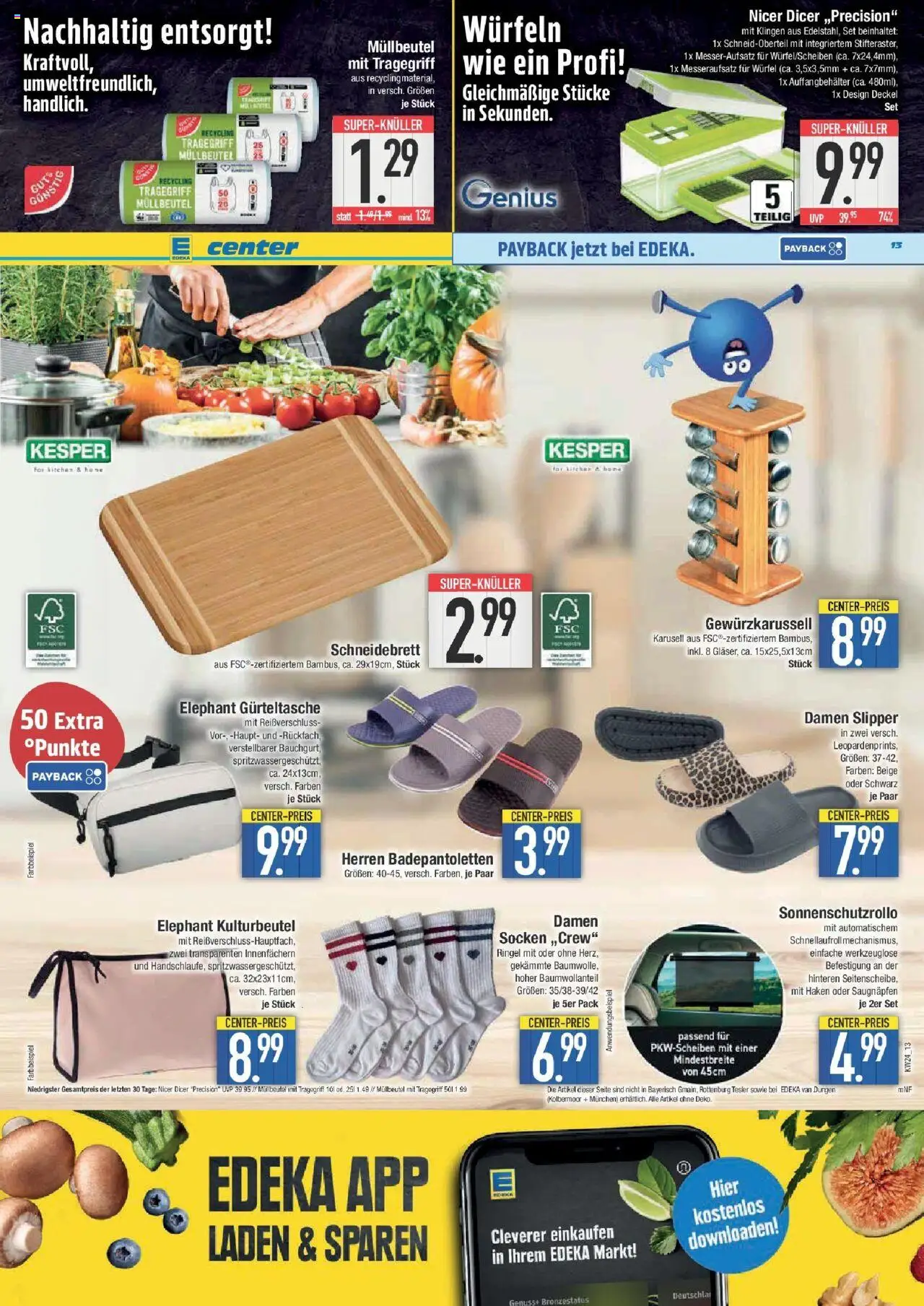 Edeka prospekt Hunderdorf	 - gültig ab dem 08.06.2025 | Seite: 13 | Produkte: Socken