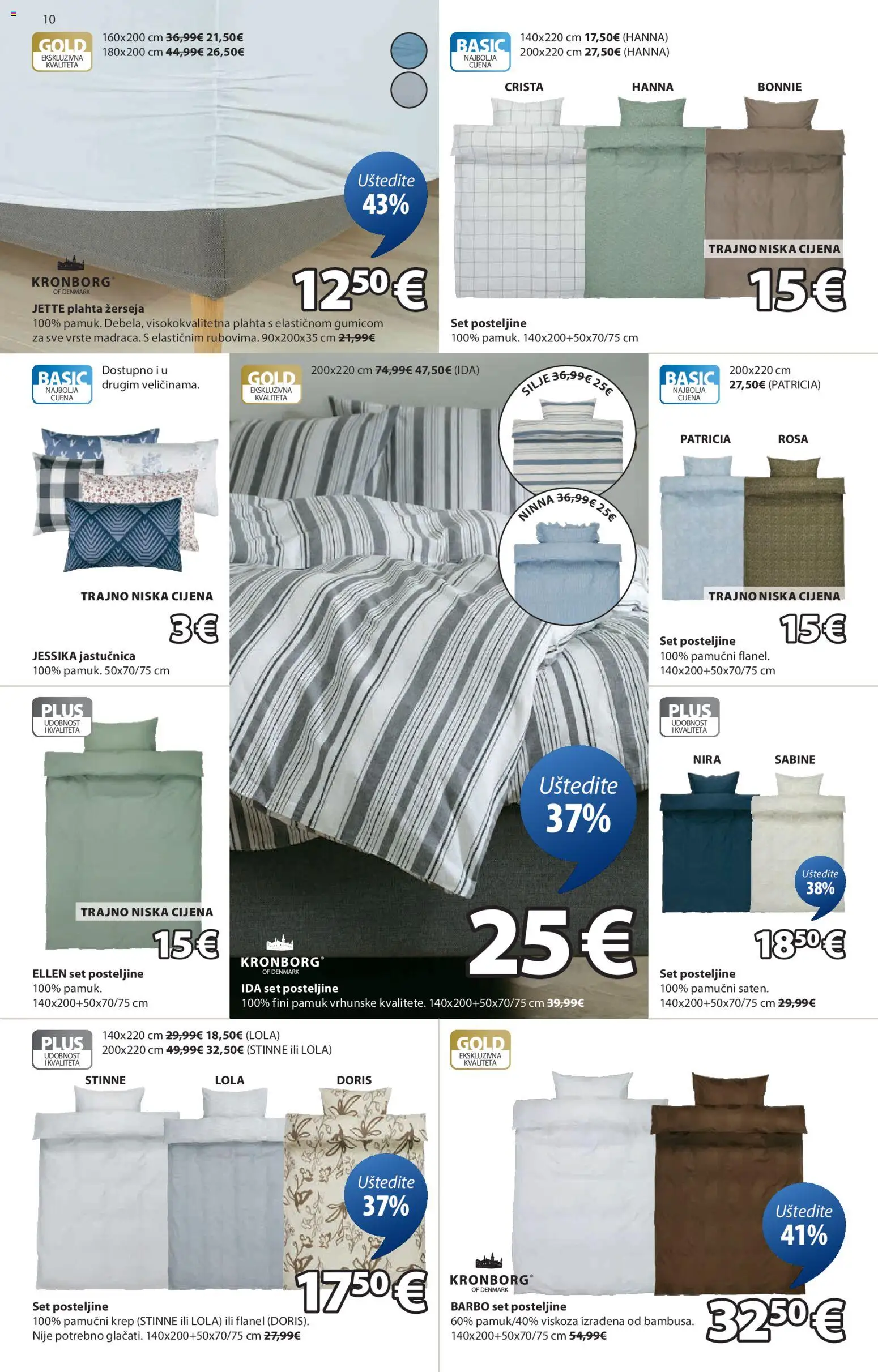 JYSK katalog | vrijedi od 01.12.2025 | Stranica: 10 | Proizvodi: Jastučnica, Plahta