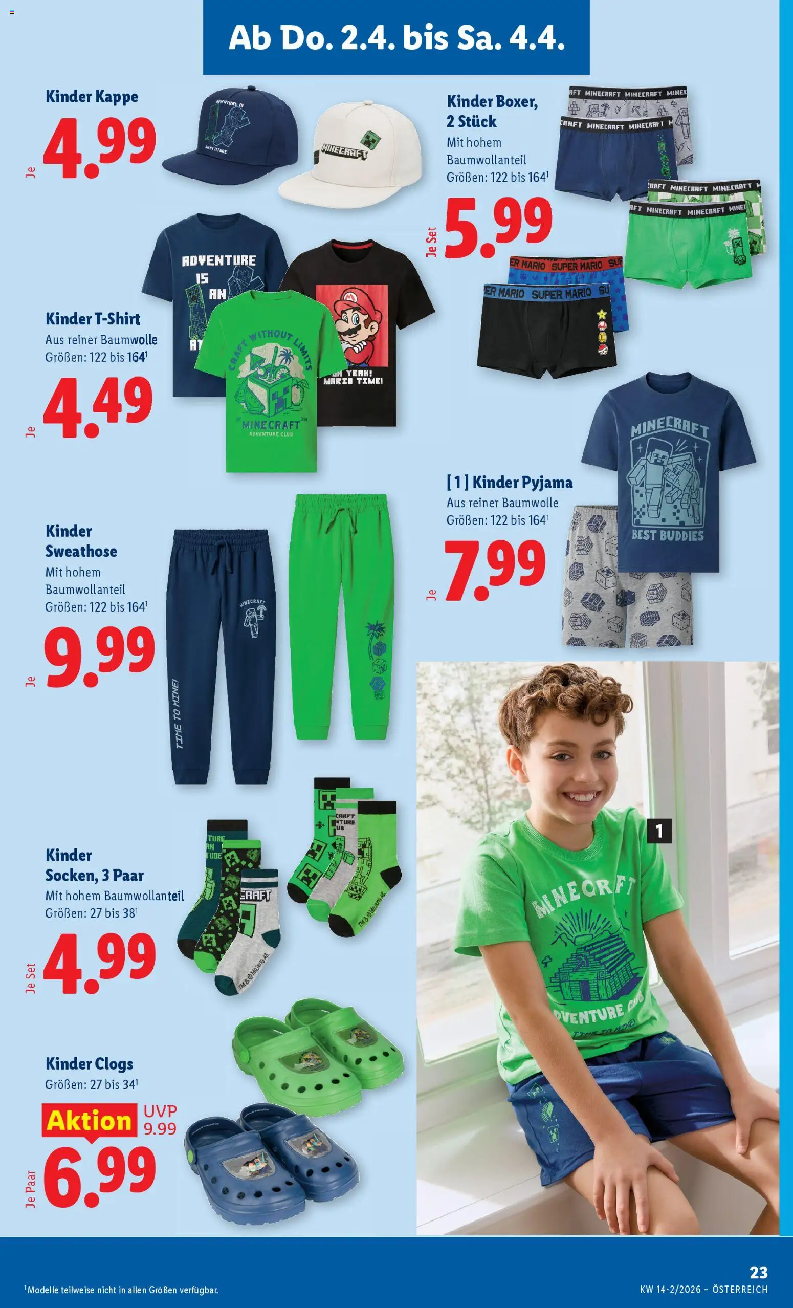 Lidl Flugblatt - Altenmarkt im Pongau, St. Johann im Pongau, Zell am See gültig ab 02.04.2026 | Seite: 25 | Produkte: Pyjama, Kappe