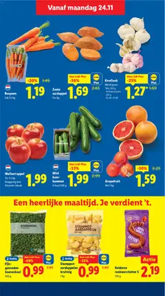 Zoete aardappel, Per kg - Voorbeeld van een folder van Lidl, geldig van 24.11.2025 | Pagina: 17