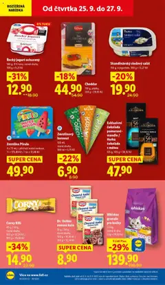 Lidl leták od 25.09.2025 | Strana: 30 | Produkty: Jogurt, Ovesná kaše, Milbona, Granule pro kočky