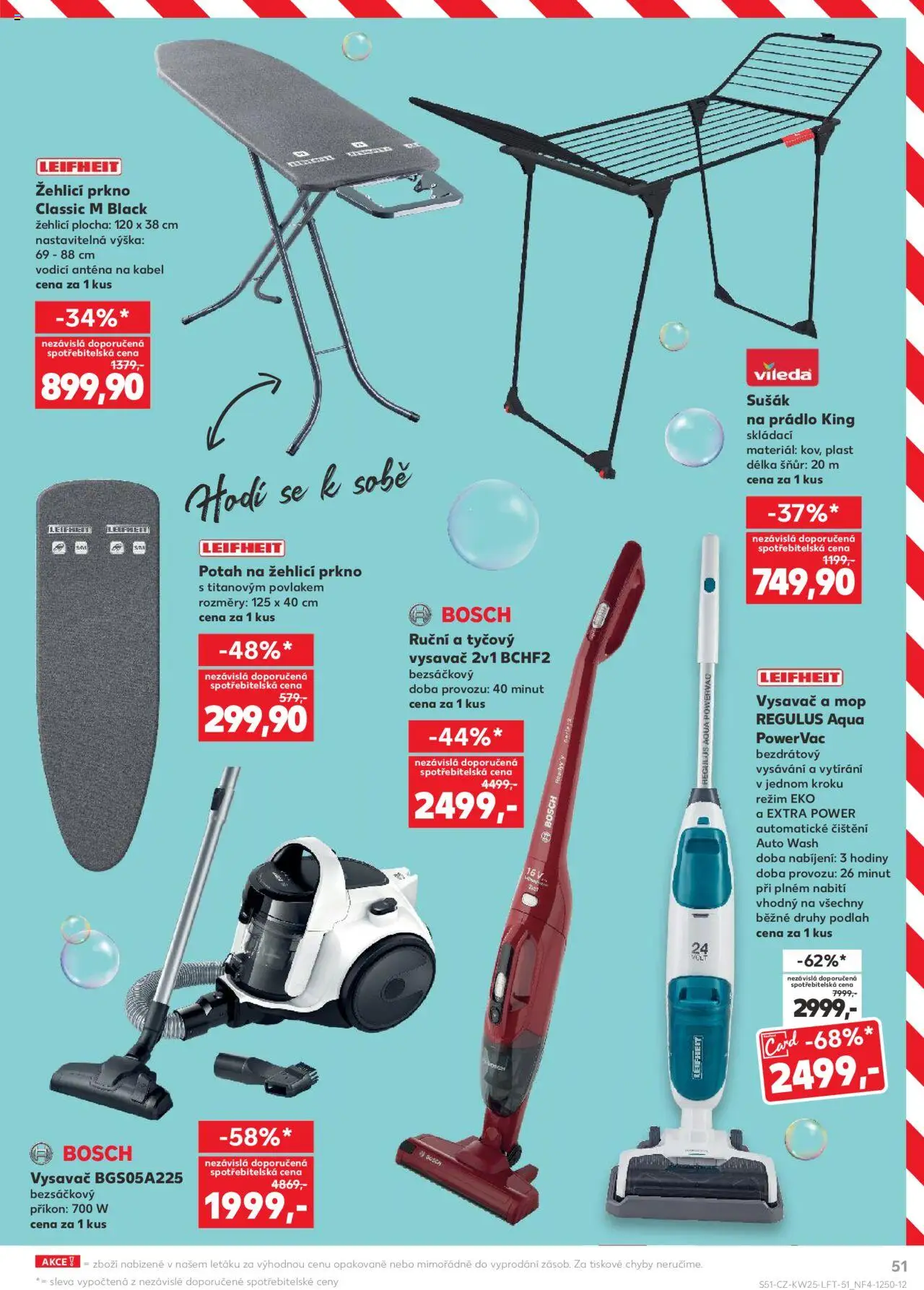 Kaufland leták od 18.06.2025 | Strana: 51 | Produkty: Hodiny, Leifheit, Kabel, Vysavač