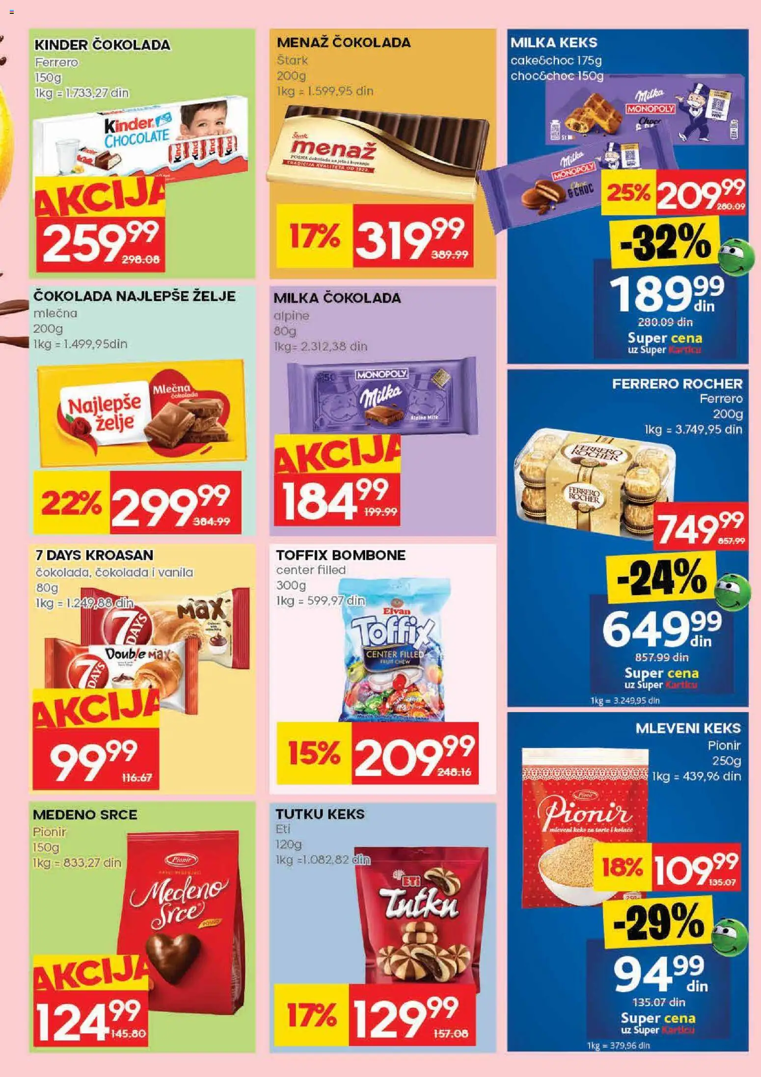 Idea katalog - važi od 30.04.2026 | Strana: 23 | Proizvode: Bombone, Milka, Kroasan, Ferrero