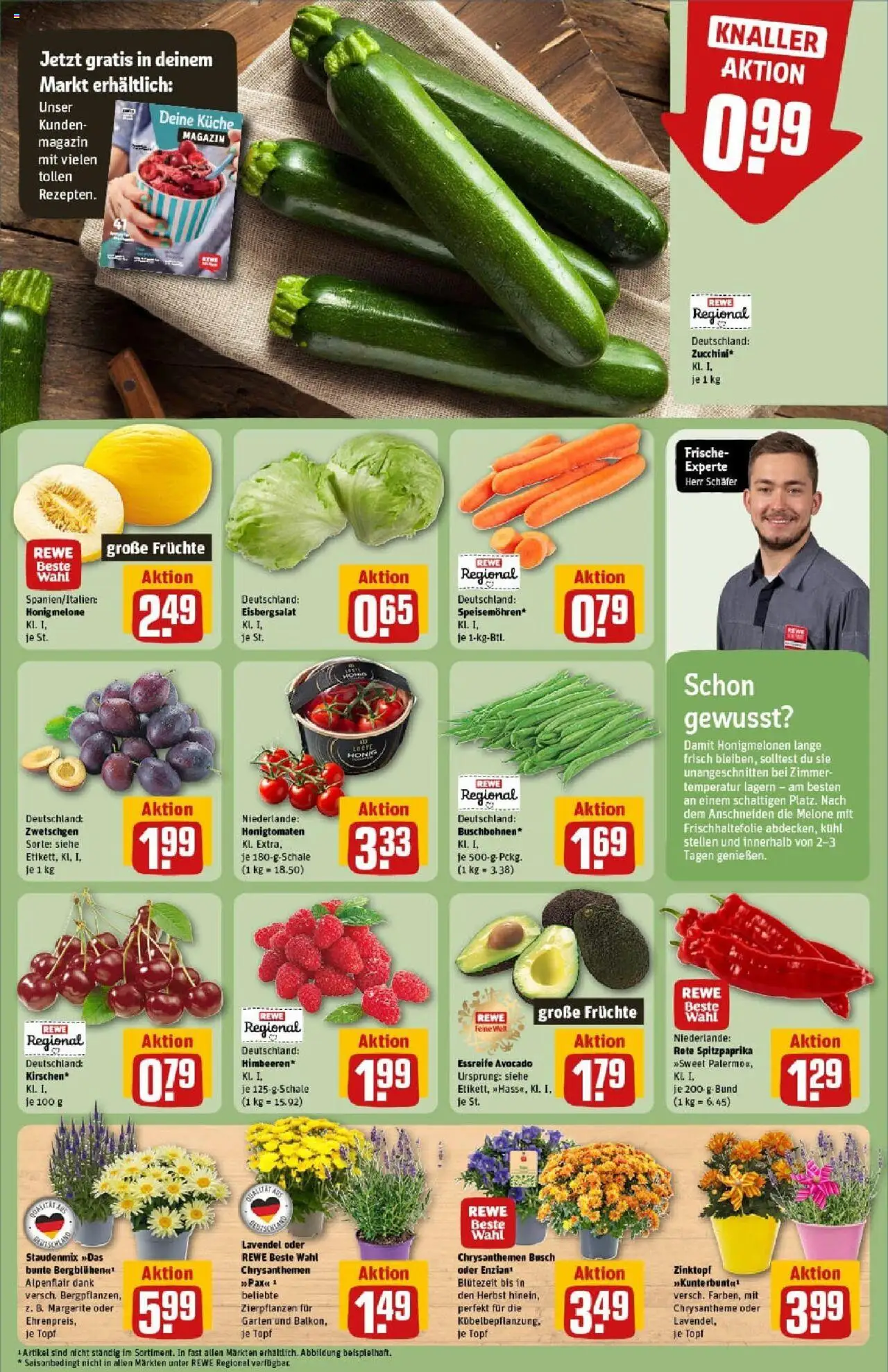 Rewe prospekt Bad Zwischenahn	 - gültig ab dem 20.07.2025 | Seite: 7 | Produkte: Küche, Eisbergsalat, Honigmelone, Melone