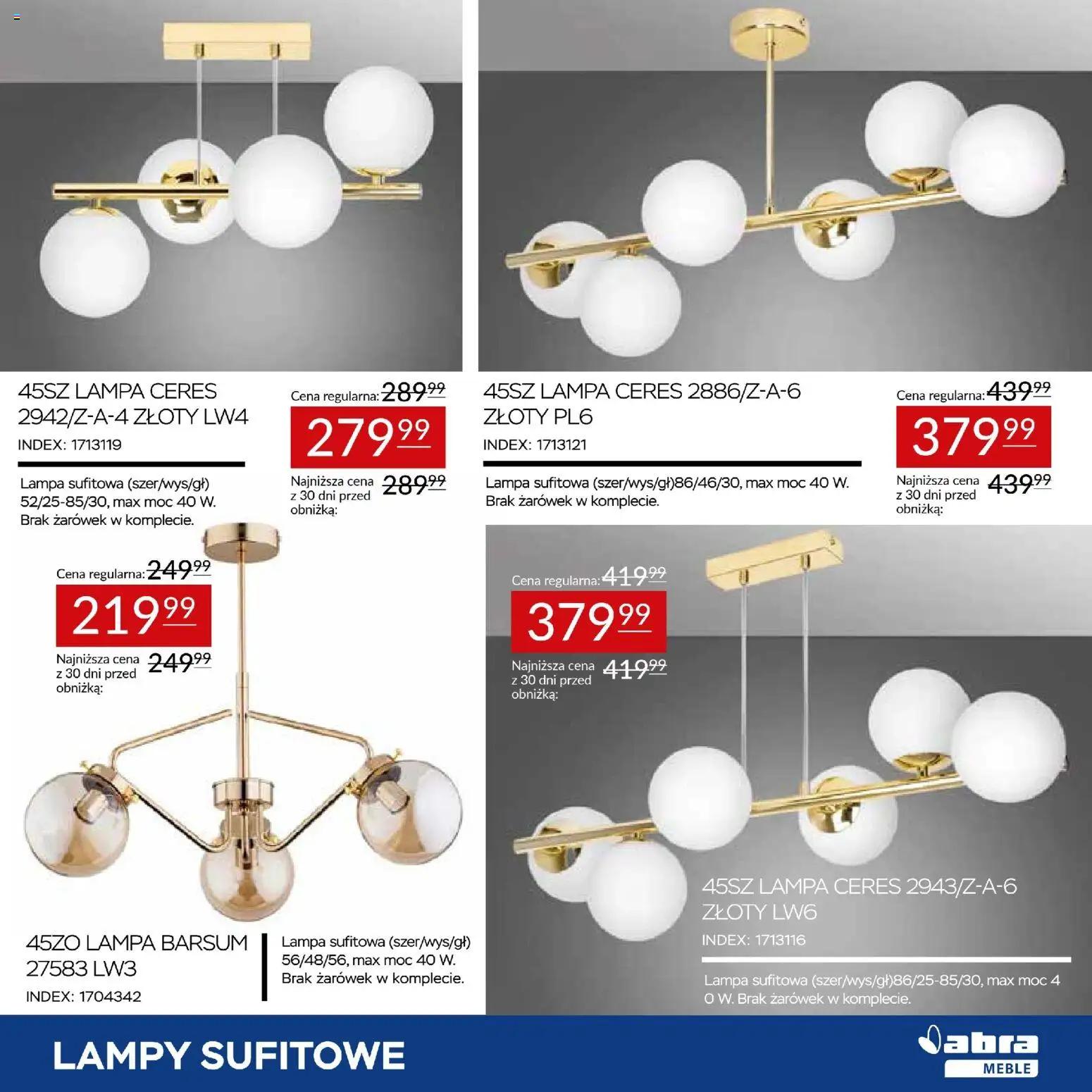 Abra meble Gazetka od 20.02.2026 | Strona: 5 | Produkty: Lampa