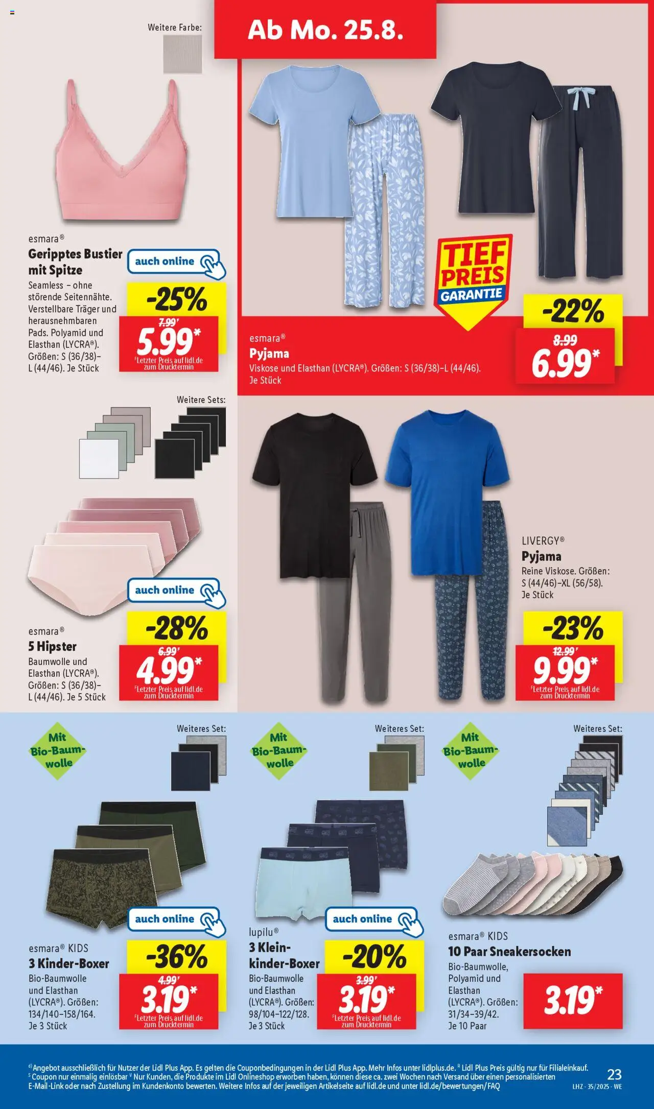 Lidl Prospekt Heppenheim	 - gültig ab dem 25.08.2025 | Seite: 9 | Produkte: Pyjama