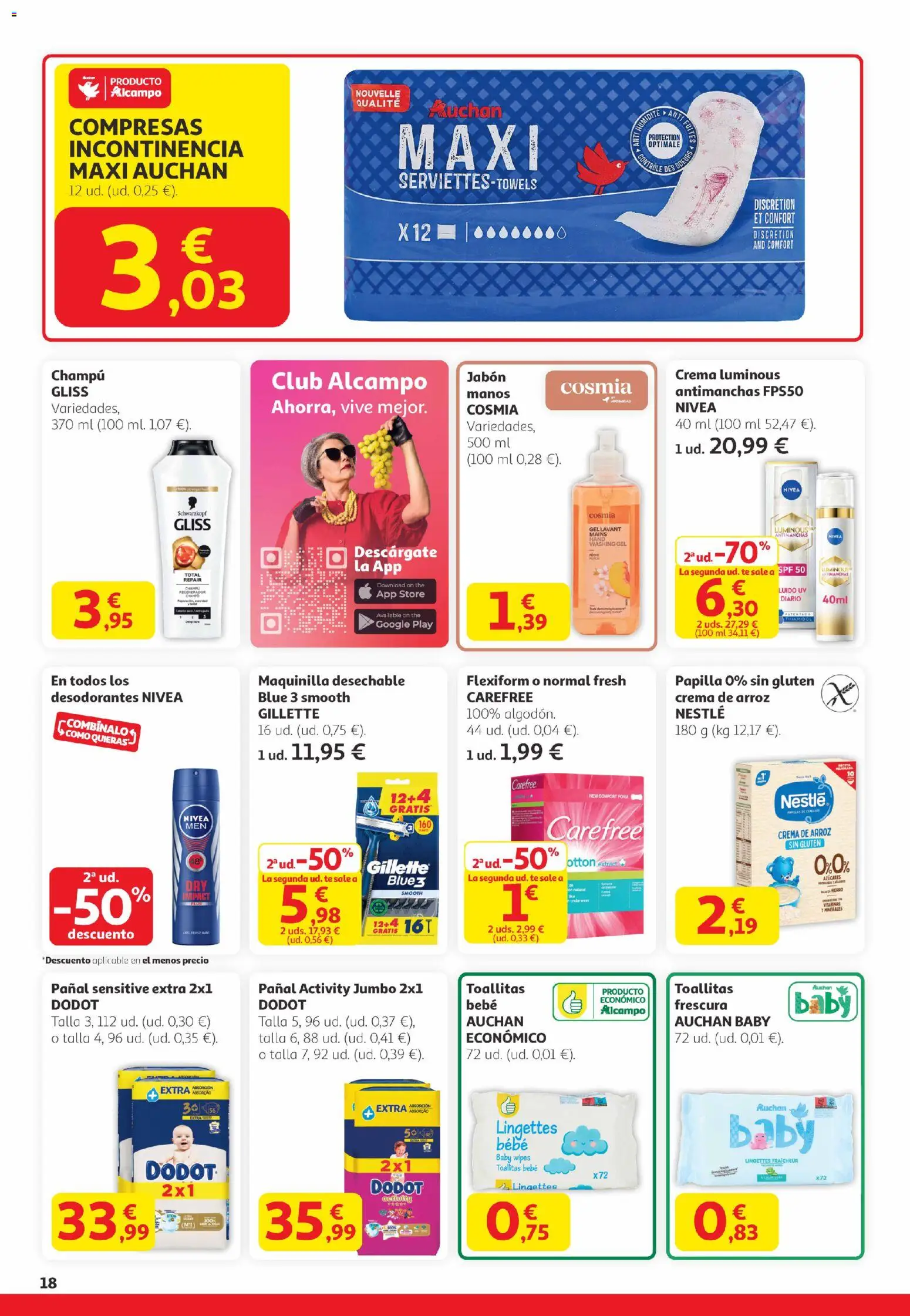 Alcampo -  Canarias │ válido desde el 29.01.2026 | Página: 18 | Productos: Champú, Jabón, Arroz, Γλυφιτζούρι