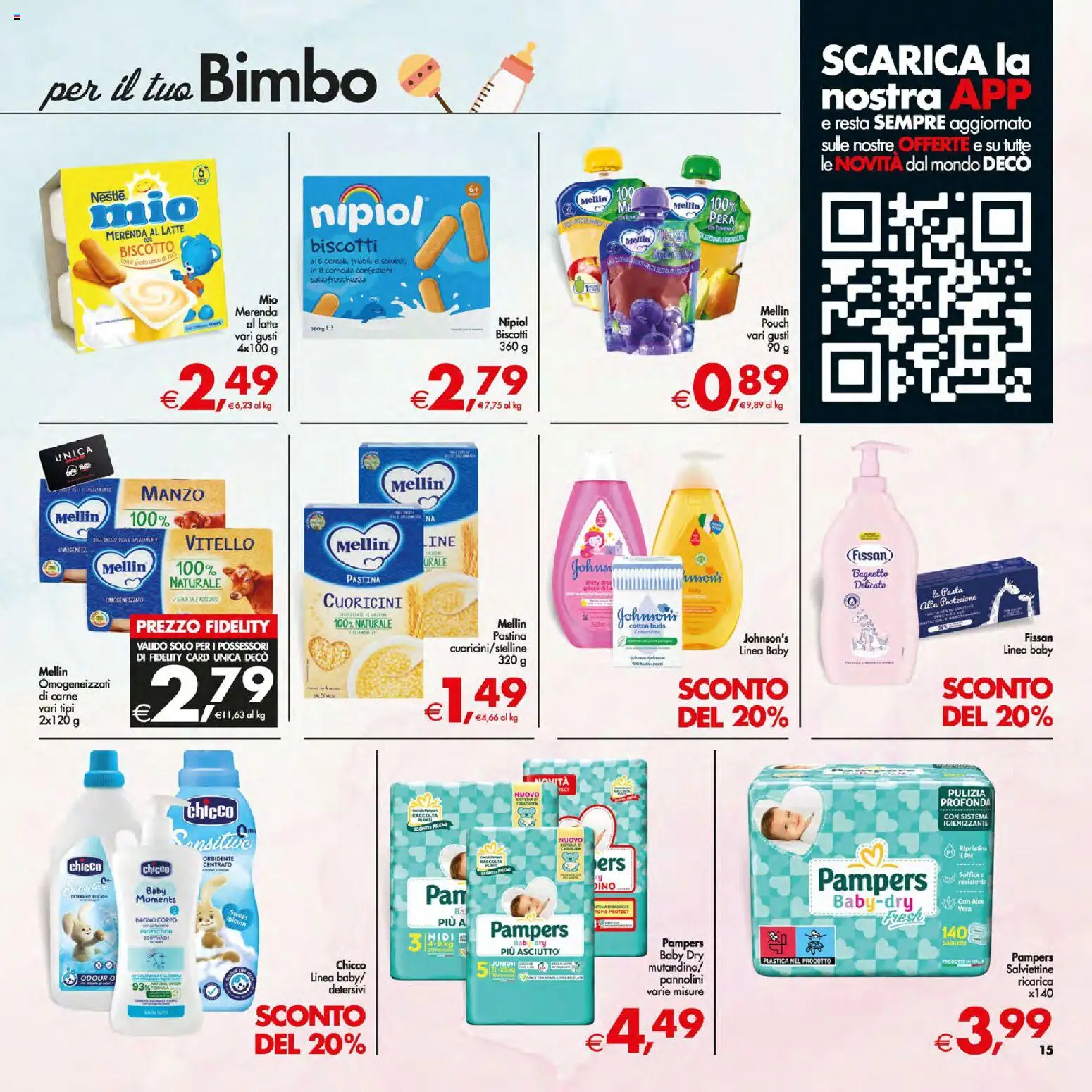 Volantino Decò del 05.01.2026 | Pagina: 15 | Prodotti: Pannolini, Biscotti, Vitello, Bagnetto