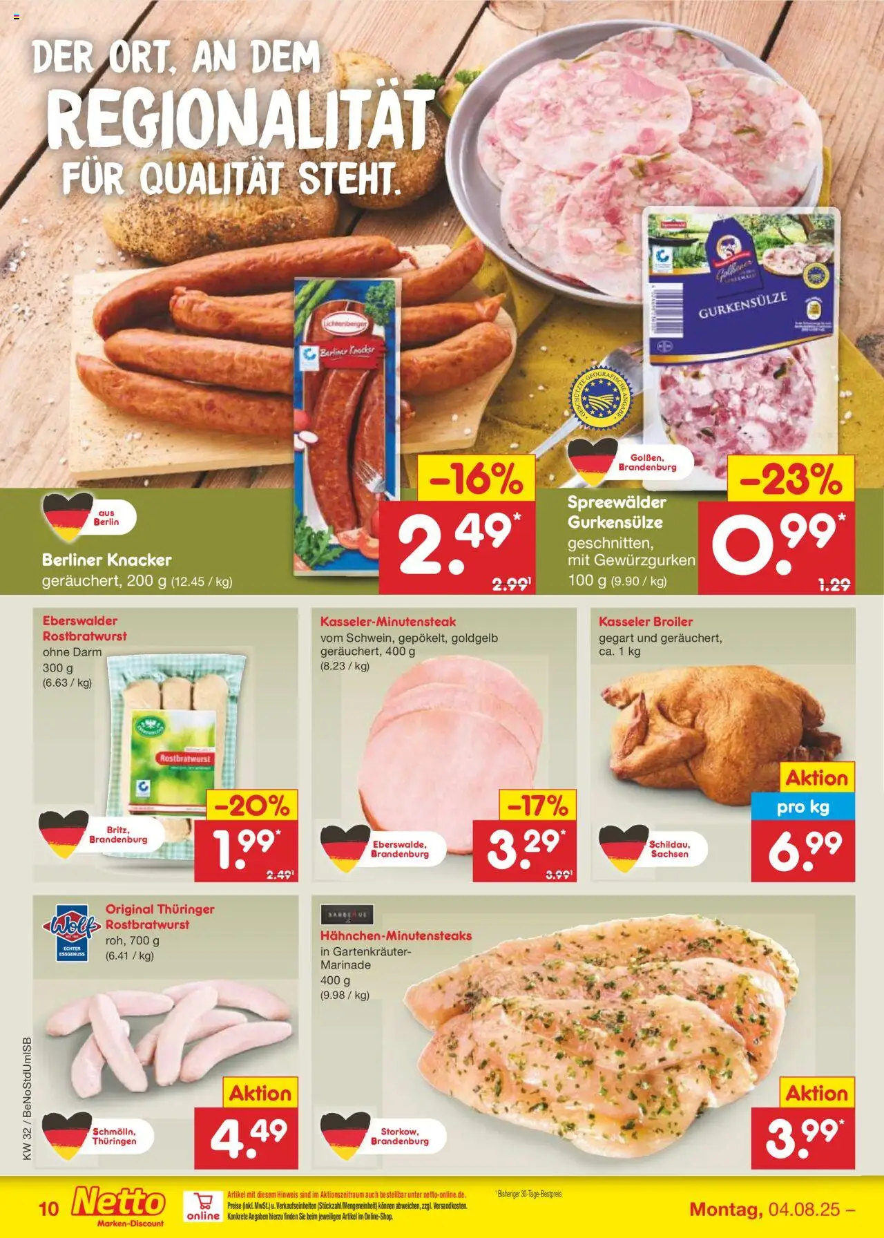 Netto Marken-Discount Prospekt 	 - gültig ab dem 04.08.2025 | Seite: 12 | Produkte: Berliner