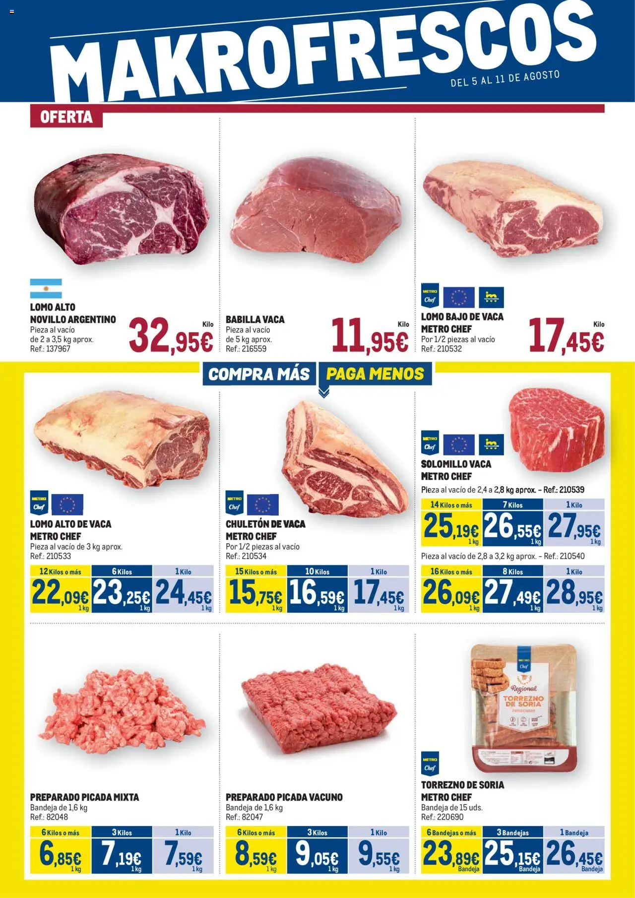 Makro - Fresco Levante │ válido desde el 05.08.2025 | Página: 1 | Productos: Bandeja