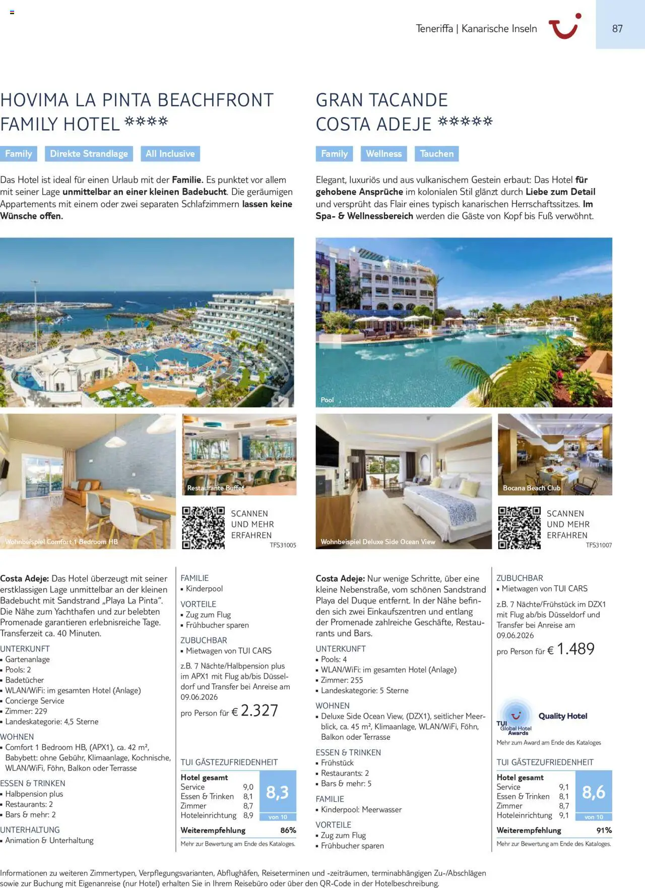 TUI Prospekt Kanaren, Kapverden & Senegal 2025/26	  – gültig ab 01.11.2025 | Seite: 87 | Produkte: Babybett