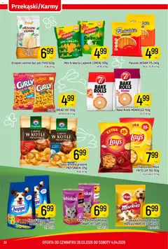 Pogląd oferty "Piotruś Pan gazetka" - ważna od 26.03.2026 | Strona: 22 | Produkty: Chipsy, Papryka, Paluszki, Karma dla kota