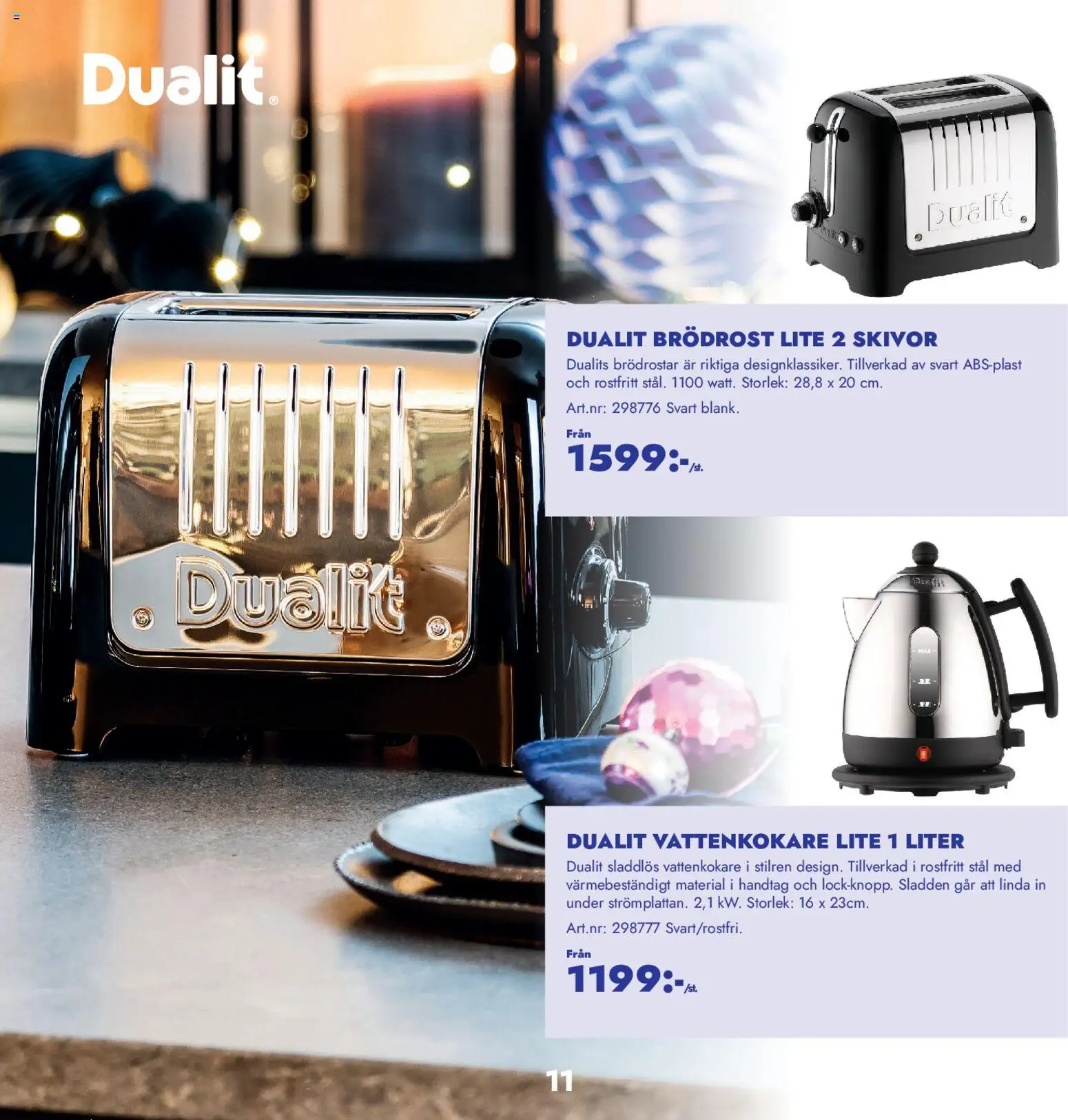 Lyreco reklamblad aktuell från 15.12.2025 | Sida: 11 | Produkter: Vattenkokare, Brödrost