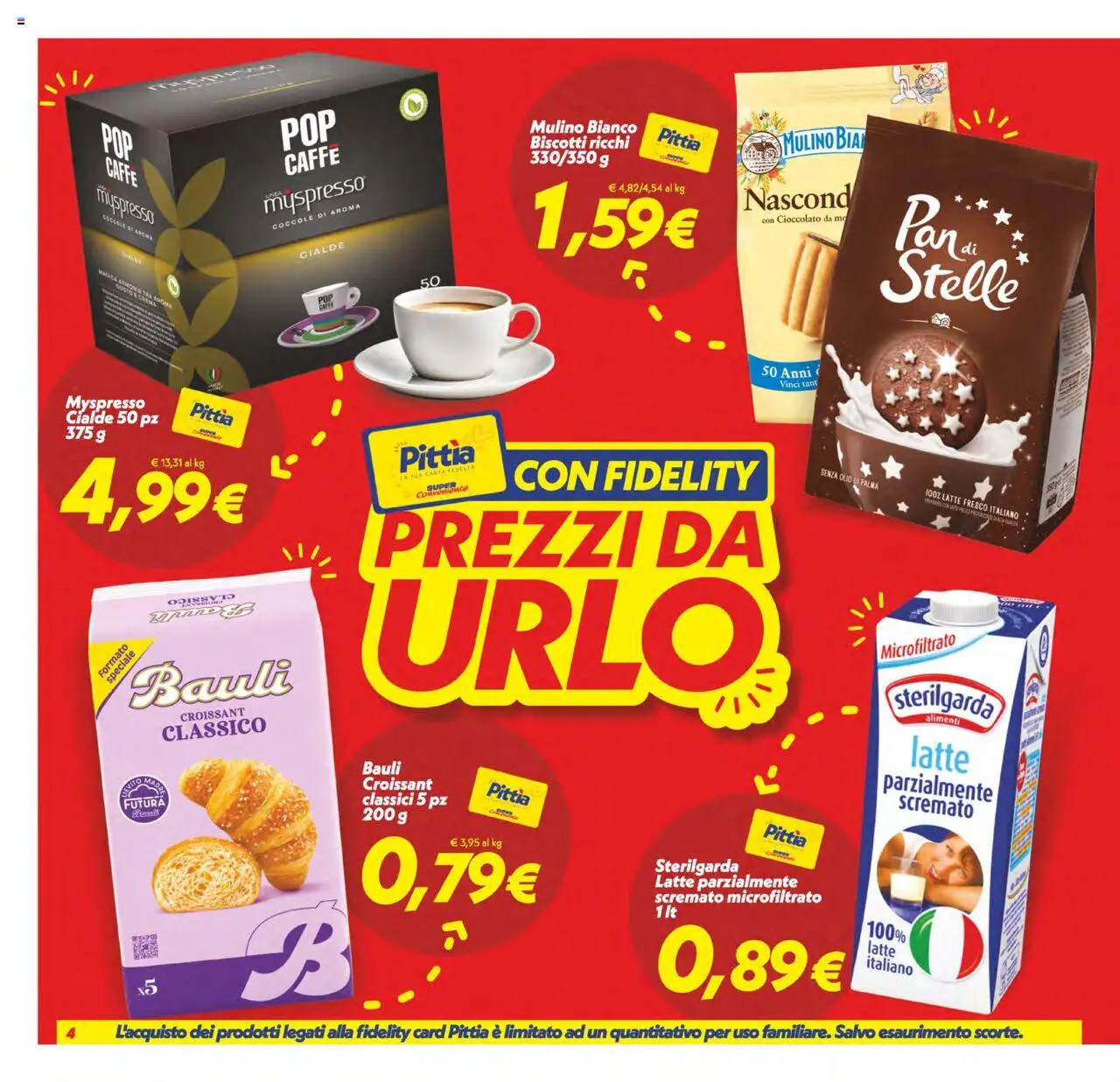 Volantino SuperConveniente del 13.10.2025 | Pagina: 4 | Prodotti: Crema, Caffè, Cioccolato, Latte parzialmente scremato