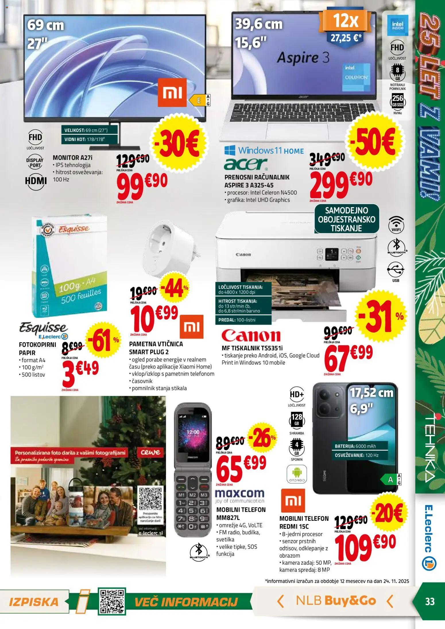Novi E.leclerc katalog ponudbe – veljaven od 03.12.2025 | Stran: 33