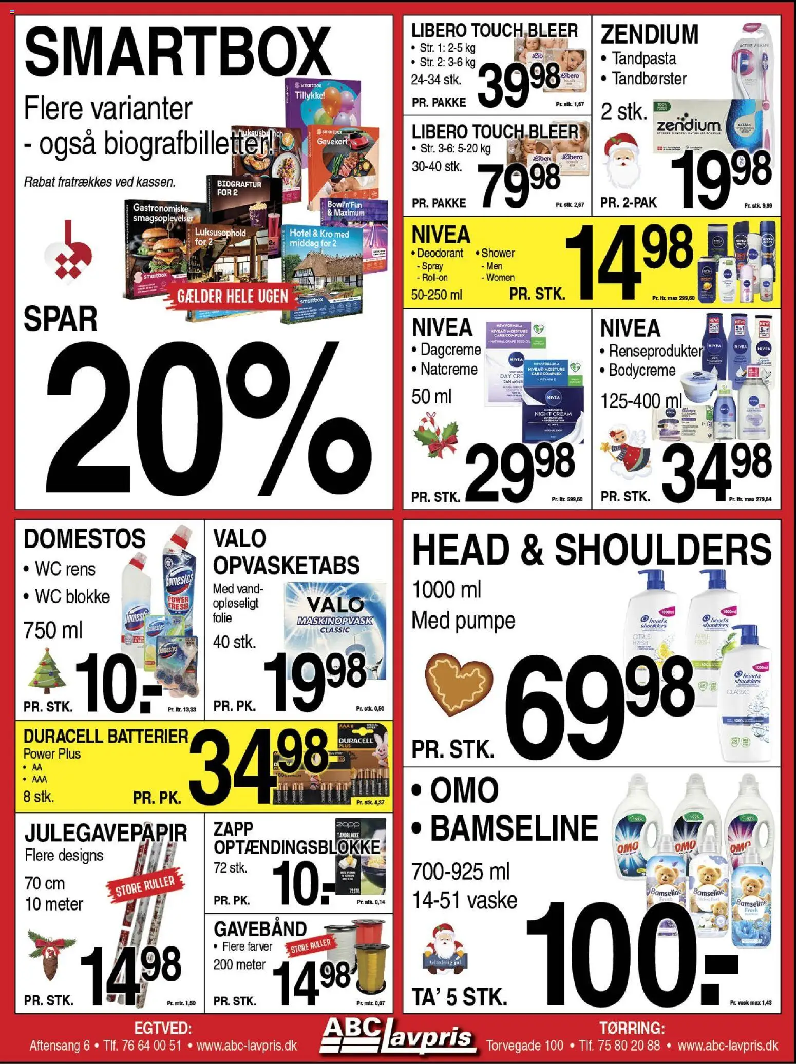 Abc Lavpris tilbudsavis – gyldig fra 26.11.2025 | Side: 8 | Produkter: Deodorant, Tandpasta, Batterier