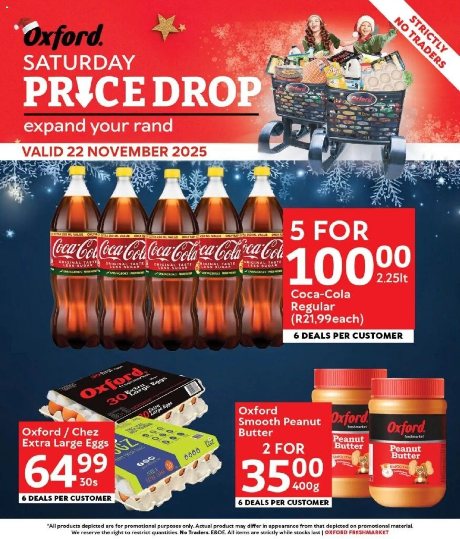New Oxford Freshmarket catalogue – valid from 22.11.2025 | Page: 1 | Products: Butter, Eggs, Peanut butter, Sugar