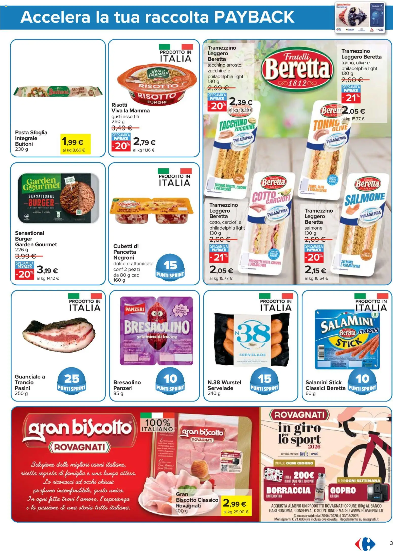Volantino Carrefour del 21.04.2026 | Pagina: 3 | Prodotti: Salmone, Pasta sfoglia, Funghi, Carciofi