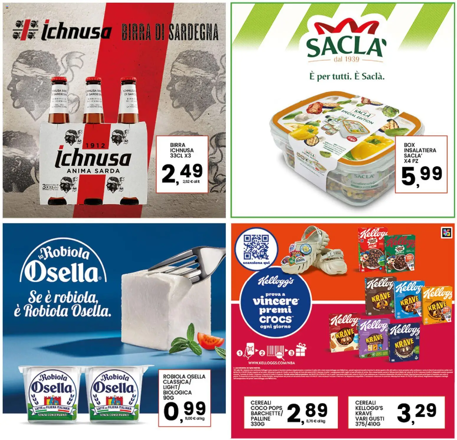 Volantino Interspar del 28.04.2026 | Pagina: 29 | Prodotti: Birra, Cereali, Latte, Robiola