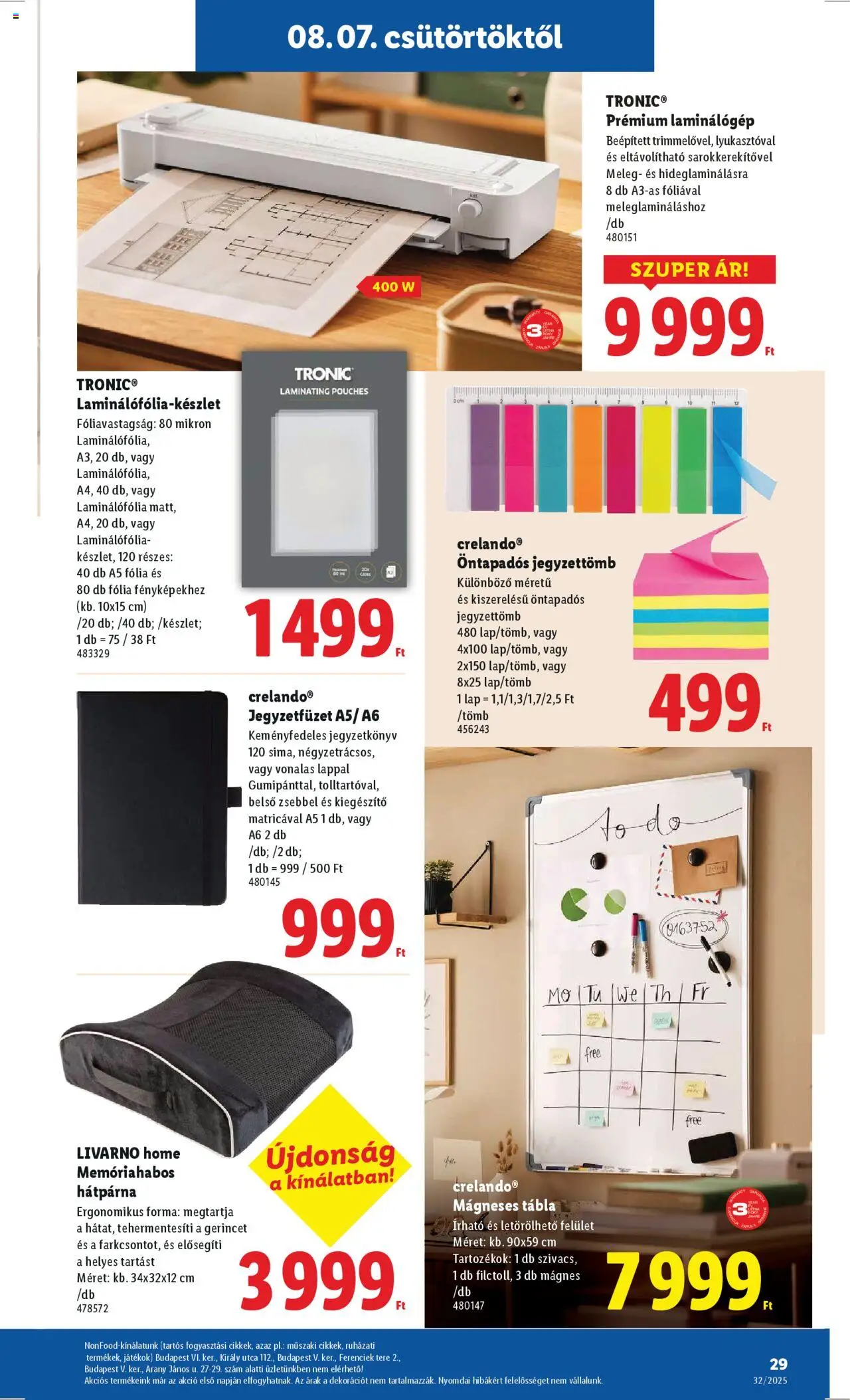 Lidl akciós ujság - amely érvényes a következő dátumtól: 07.08.2025 | Oldal: 29 | Termékek: Játékok