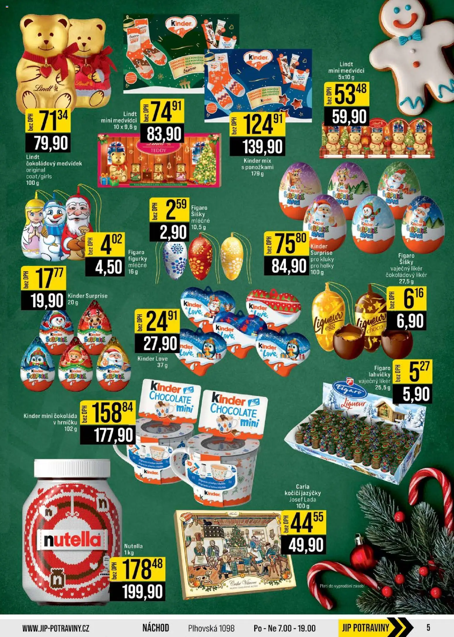 Jip leták - Cash & Carry od 17.12.2025 | Strana: 5 | Produkty: Lindt, Čokoláda, Figurky, Kinder
