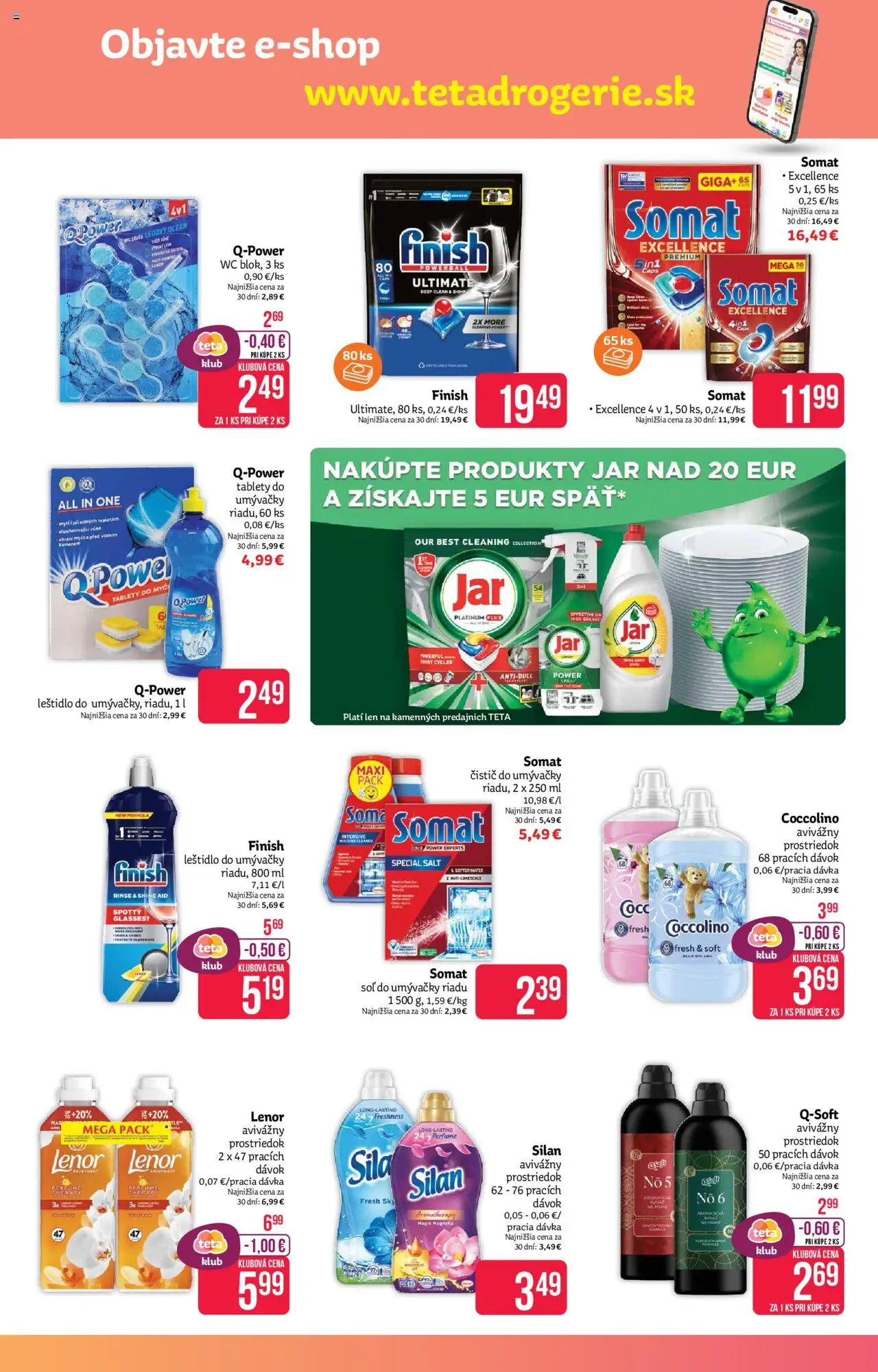 Teta drogerie leták │ platný od 18.08.2025 | Strana: 15 | Produkty: Wc, Silan, Coccolino, Lenor