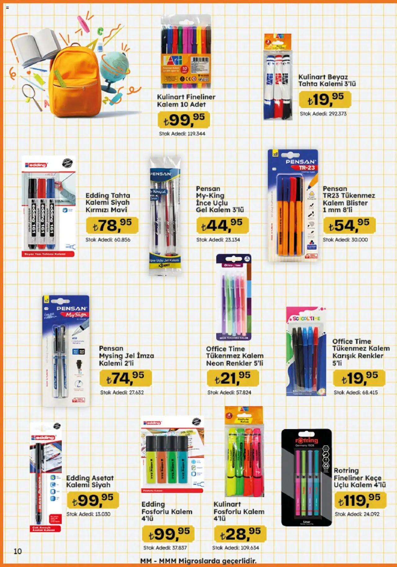 Migros Katalog - Migroskop - 11.09.2025 tarihinden itibaren geçerlidir | Sayfa: 10 | Ürünler: Tükenmez kalem