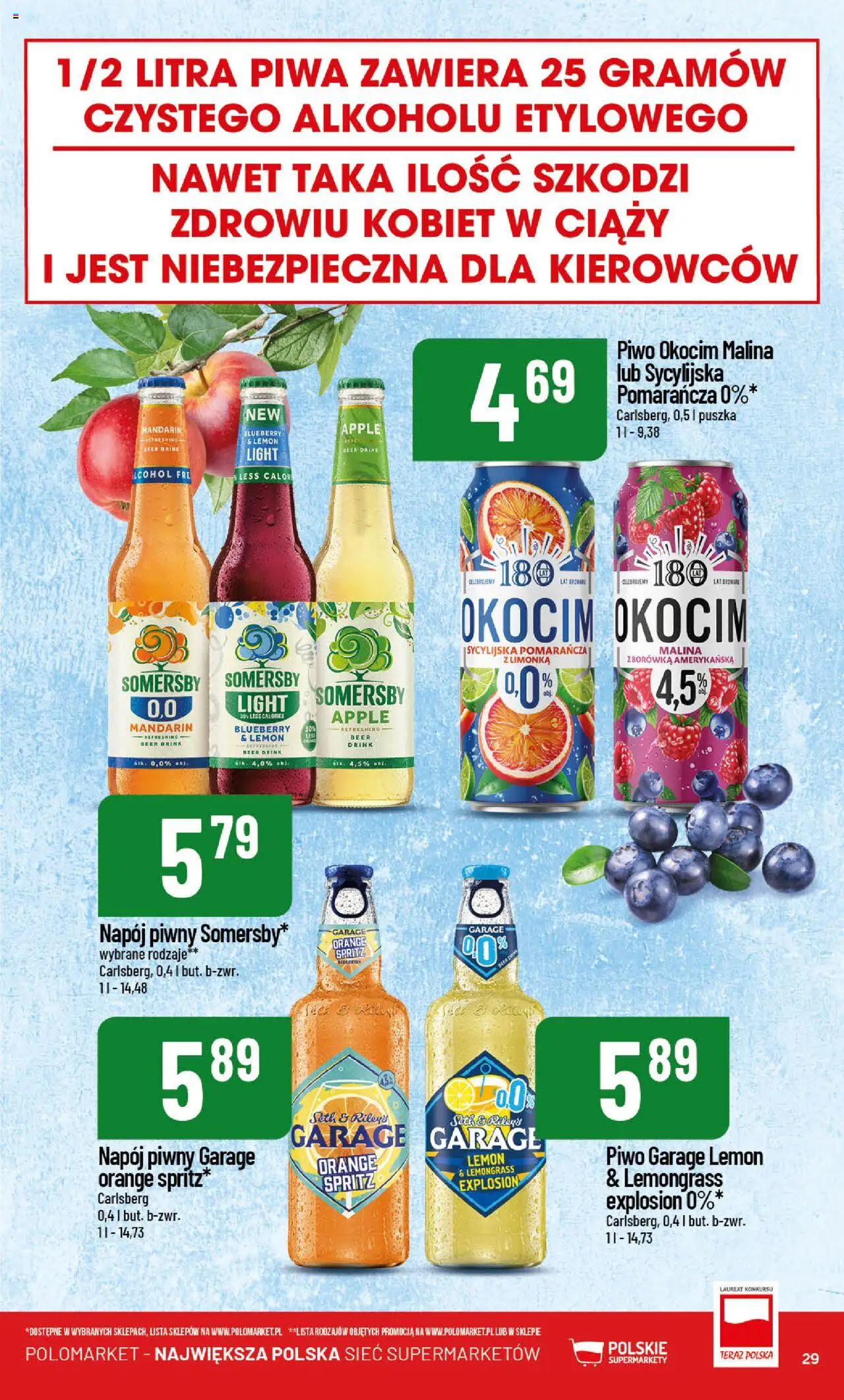 POLOmarket Gazetka - Nowości od 01.05.2025 | Strona: 29 | Produkty: Limonka, Malina, Piwo, Somersby
