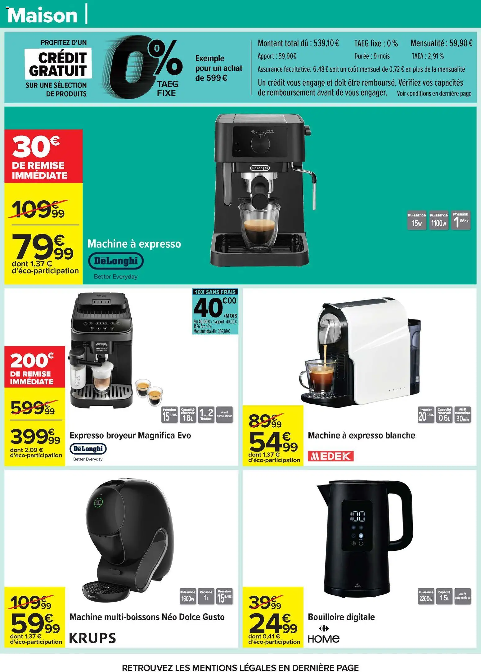 {H1} | Page: 79 | Produits: Bouilloire, Dolce Gusto, Krups, Delonghi