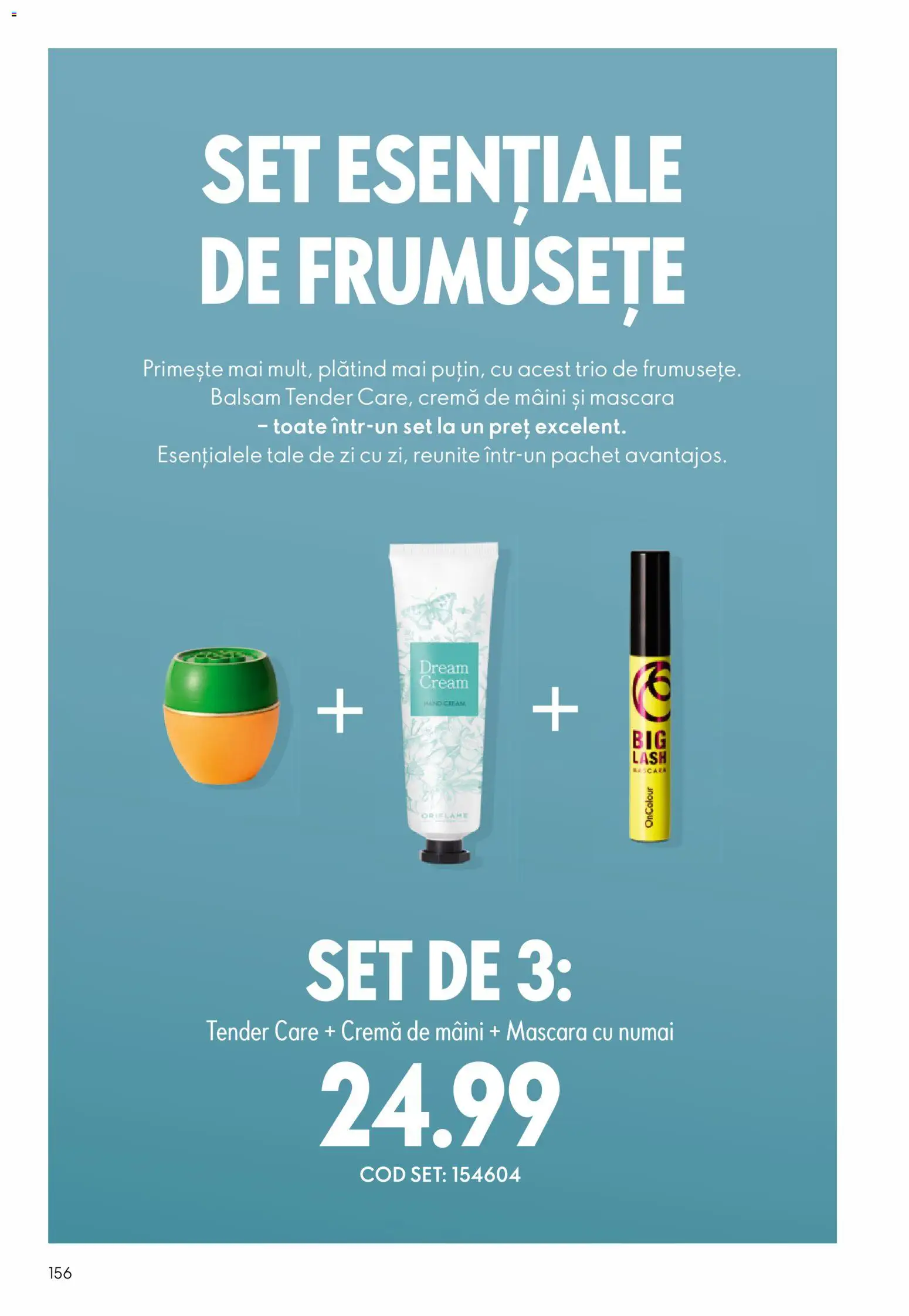 Noul catalog Oriflame – valabil de la 23.12.2025 | Pagină: 156 | Produse: Mascara, Balsam, Cremă, Cremă de mâini