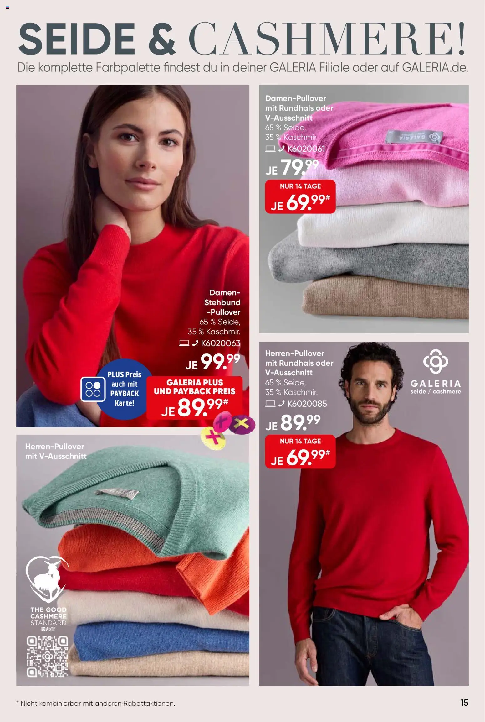 Galeria Karstadt Kaufhof Prospekt 	 – gültig ab 11.02.2026 | Seite: 15 | Produkte: Pullover