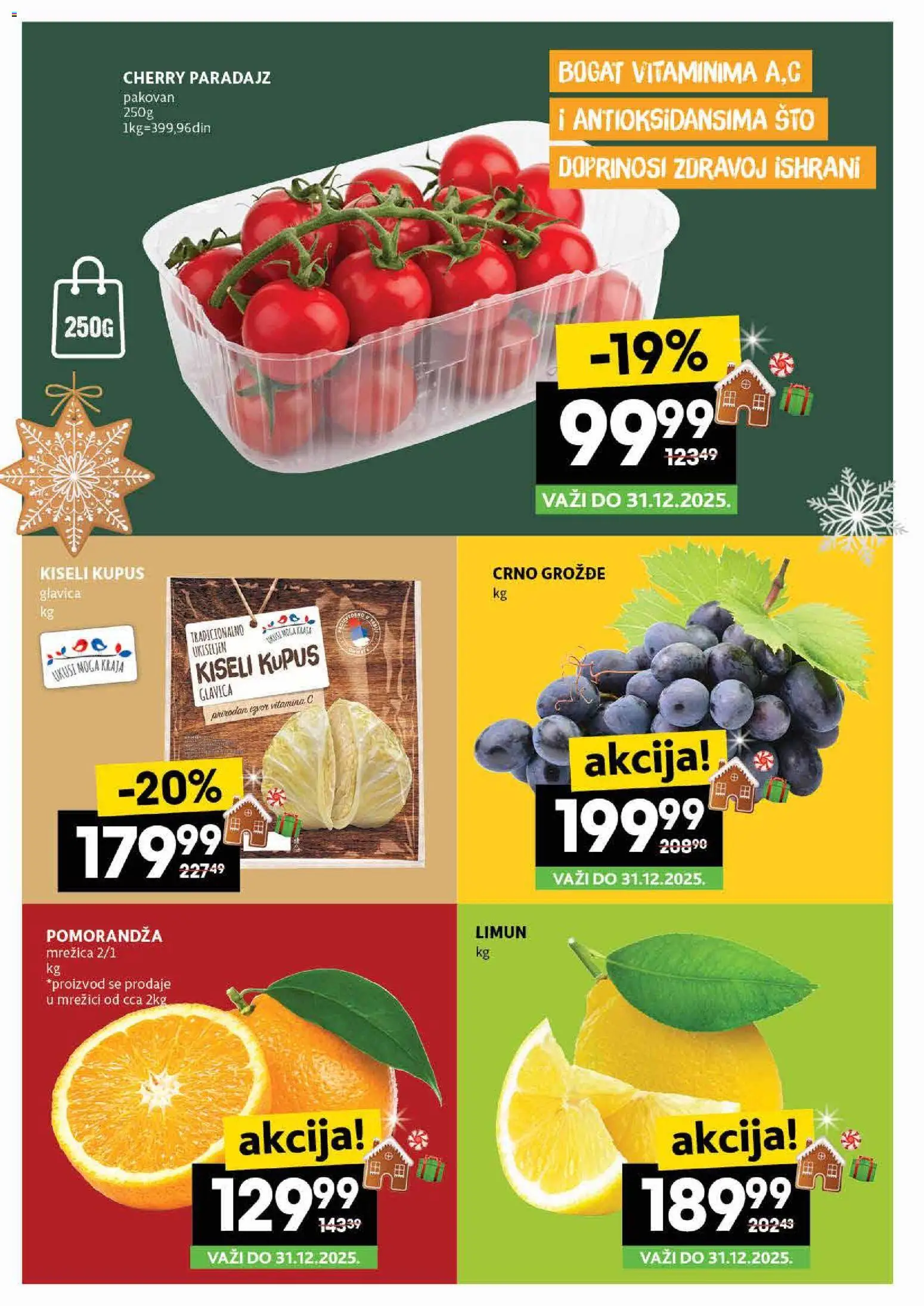 Idea katalog - važi od 25.12.2025 | Strana: 2 | Proizvode: Kiseli kupus, Pomorandza, Limun, Paradajz