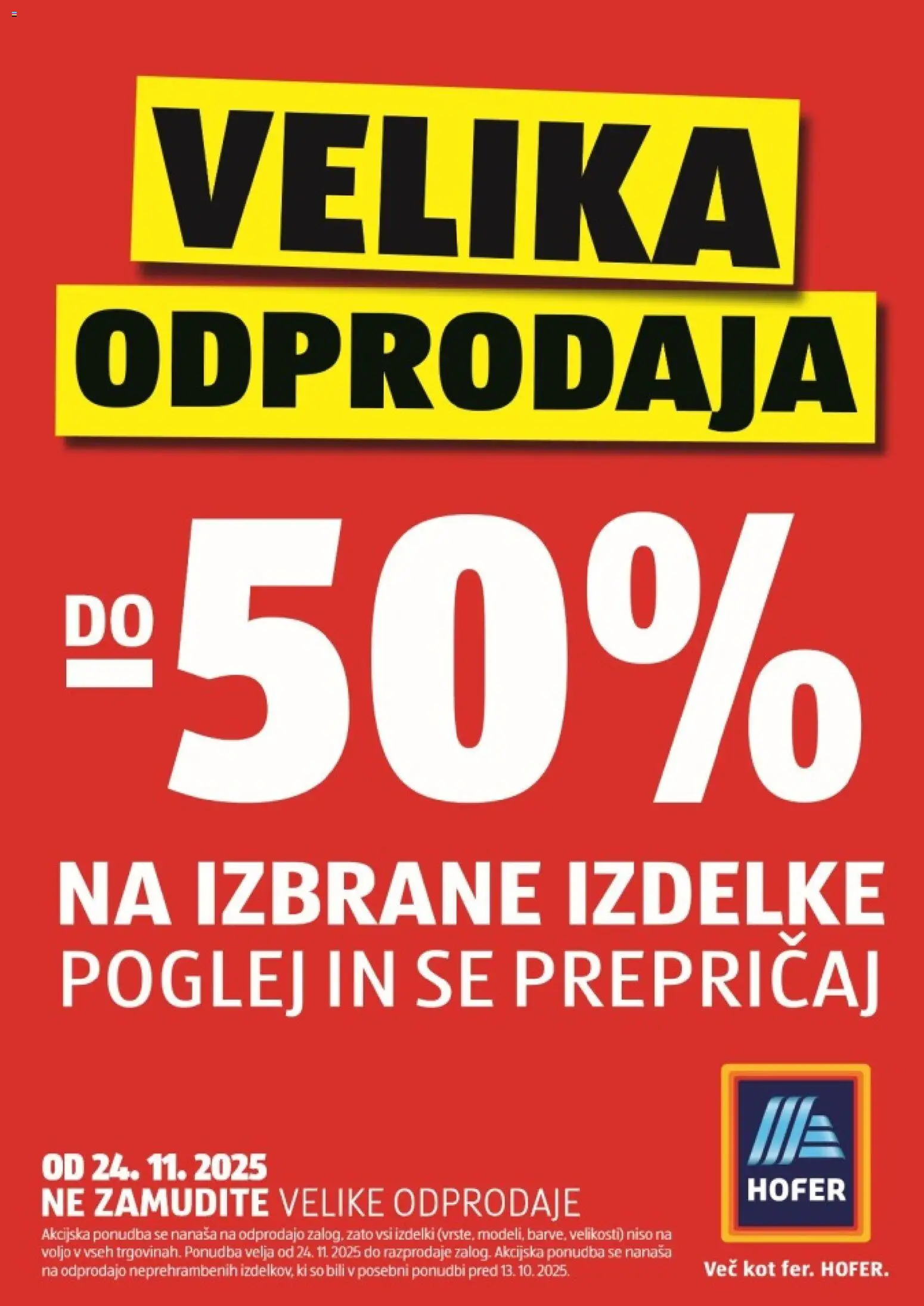 Novi Hofer katalog ponudbe – veljaven od 20.11.2025 | Stran: 41
