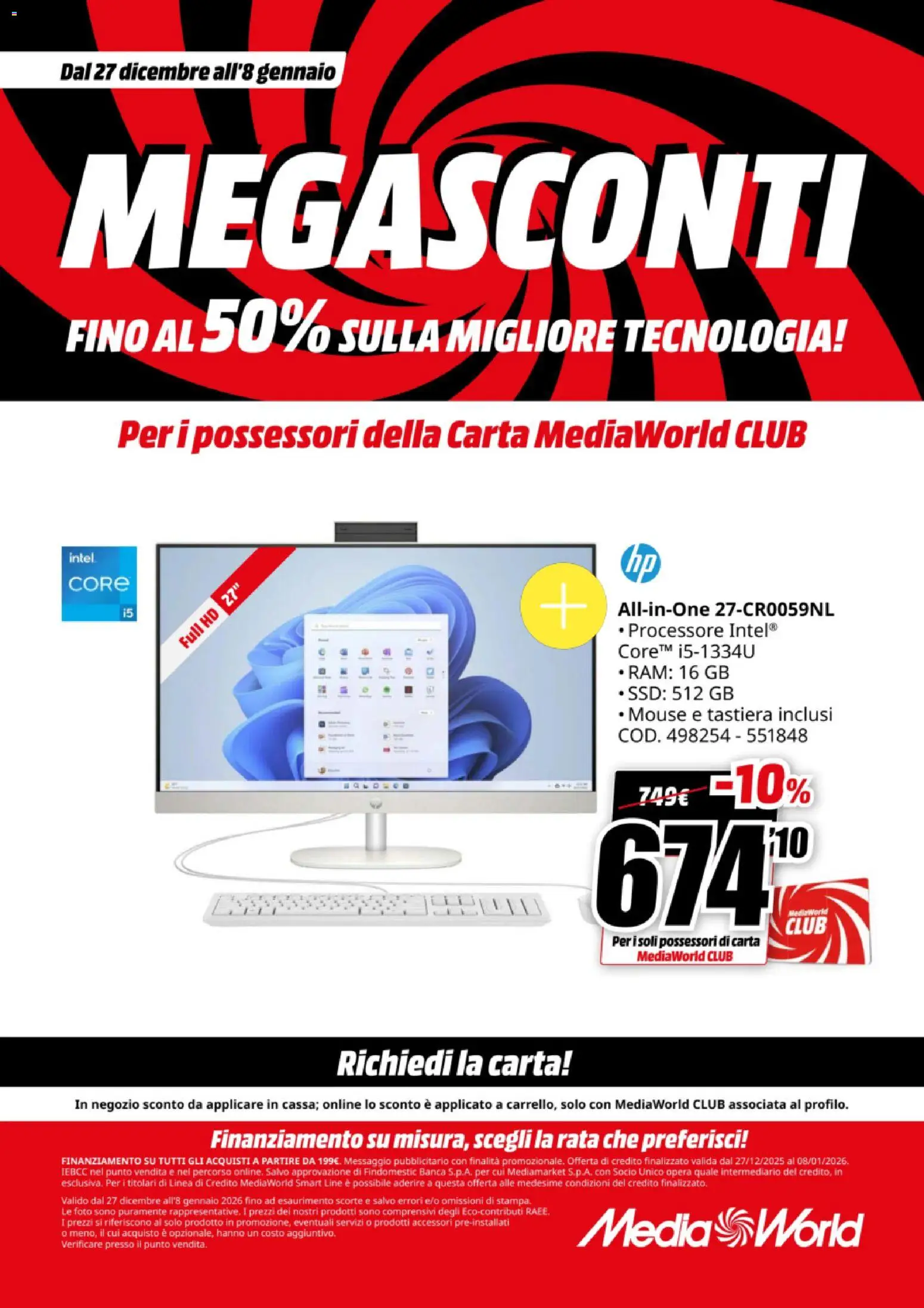 Volantino Media World del 27.12.2025 | Pagina: 21 | Prodotti: Mouse, Tastiera