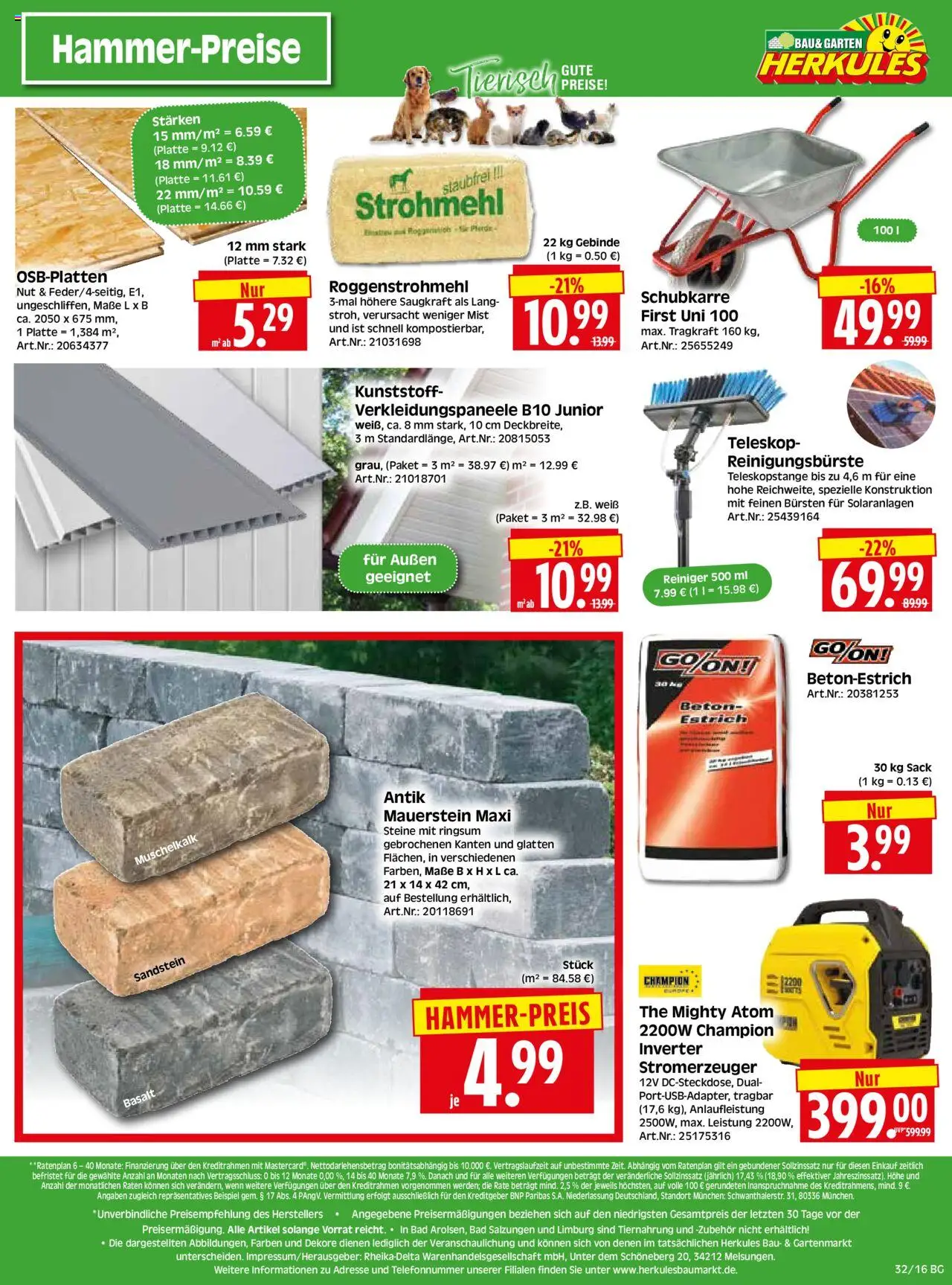 HERKULES - Bau & Garten - gültig ab dem 04.08.2025 | Seite: 16 | Produkte: Bad