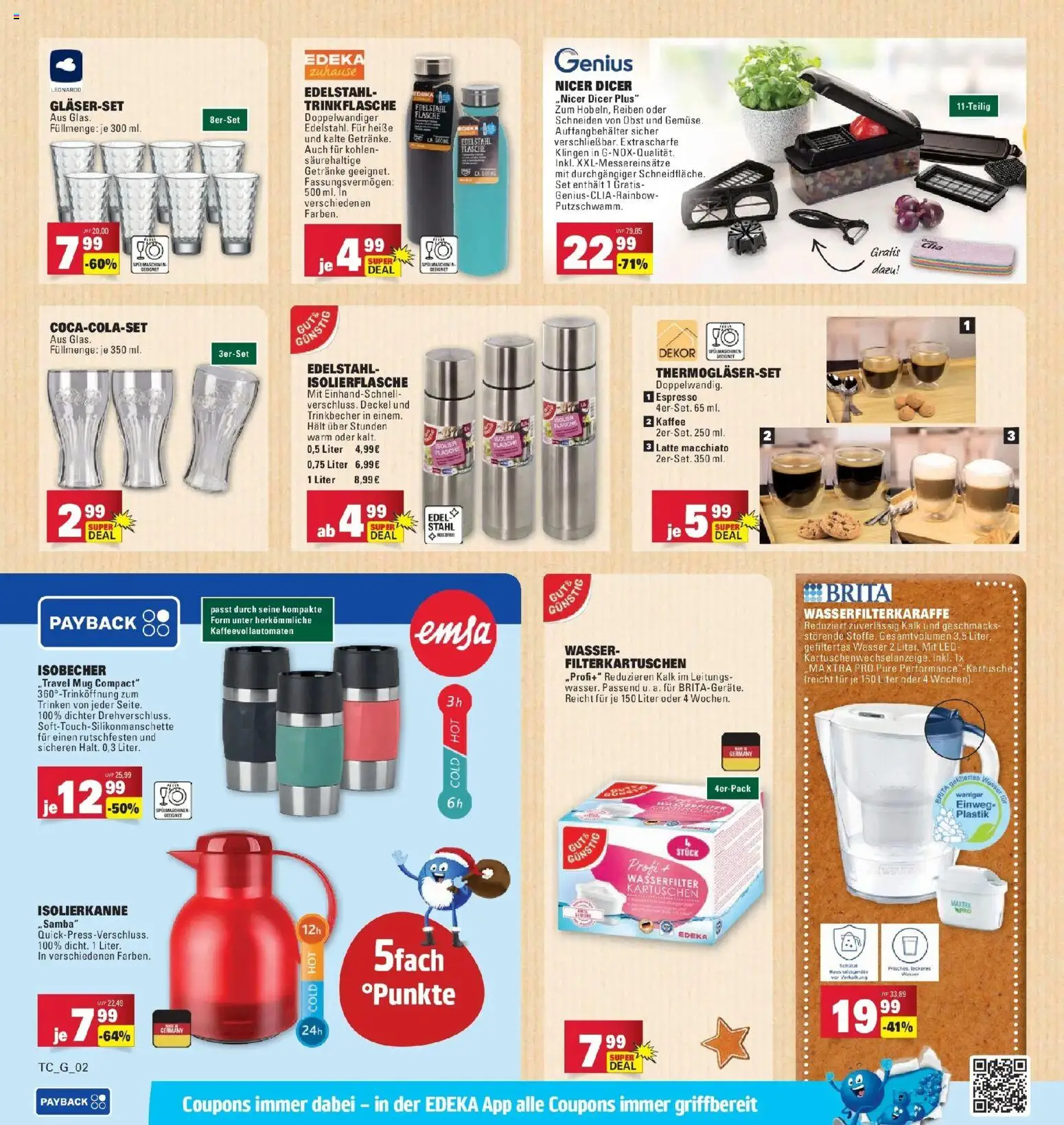 Edeka prospekt Göppingen	 – gültig ab 08.12.2025 | Seite: 40 | Produkte: Kaffee, Tür, Wasser, Obst