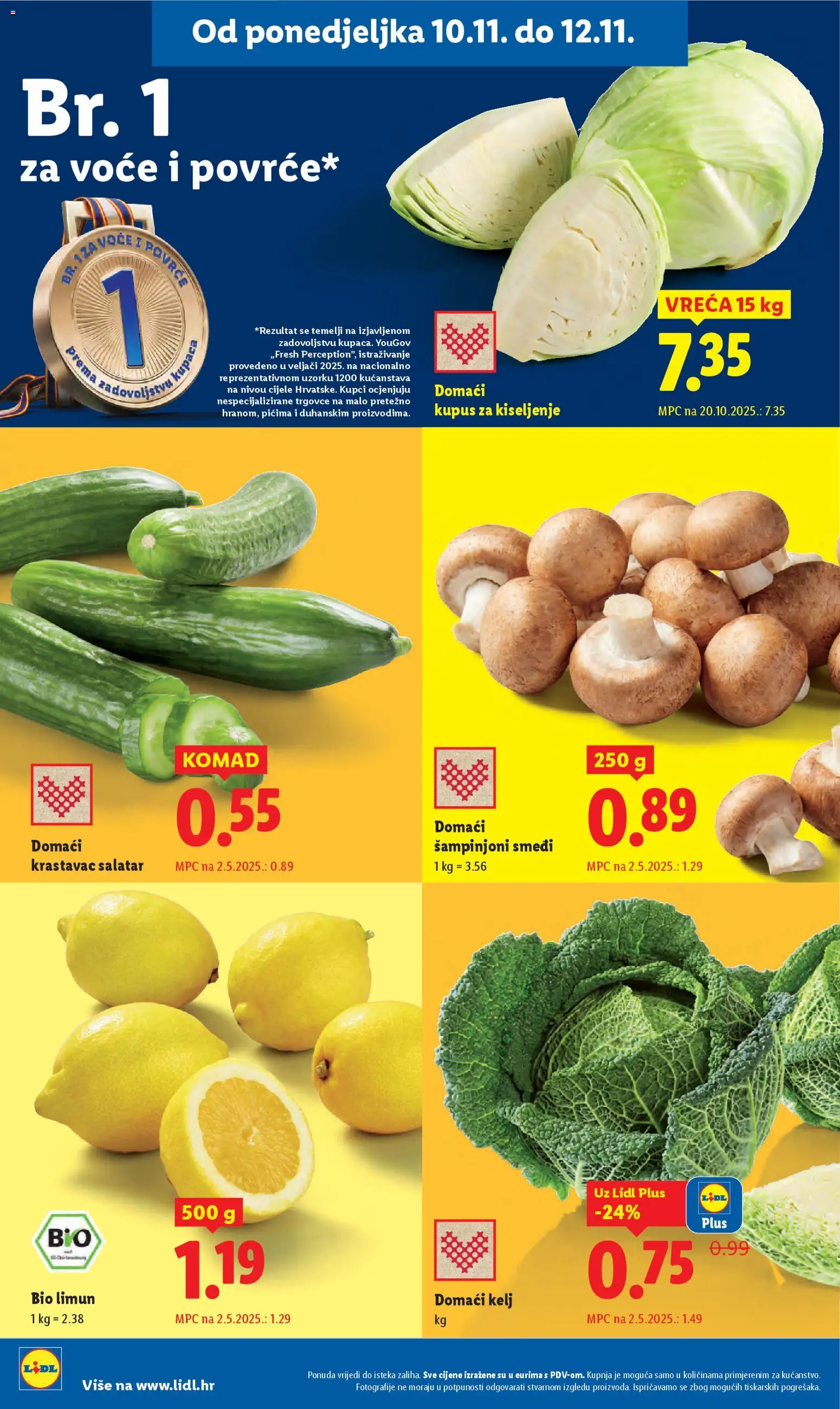 Lidl katalog | vrijedi od 10.11.2025 | Stranica: 2 | Proizvodi: Kelj, Krastavac, Povrće, Limun