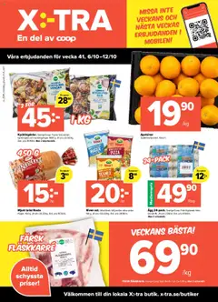 Coop X:-TRA - erbjudanden - Förhandsvisning av reklamblad från butik Coop X:-TRA aktuell från 06.10.2025