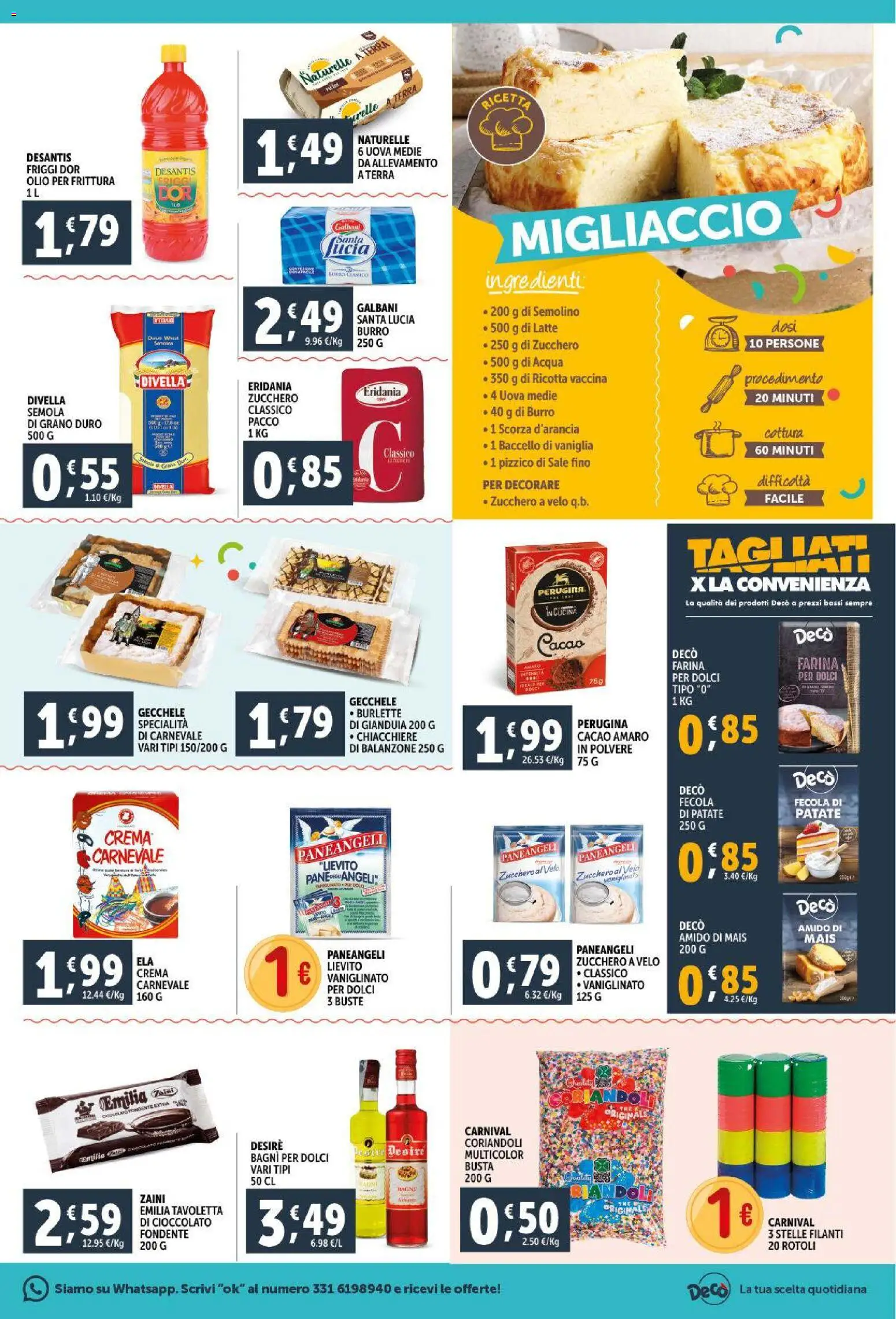 Volantino Decò del 11.02.2026 | Pagina: 15 | Prodotti: Crema, Sale, Farina, Terra