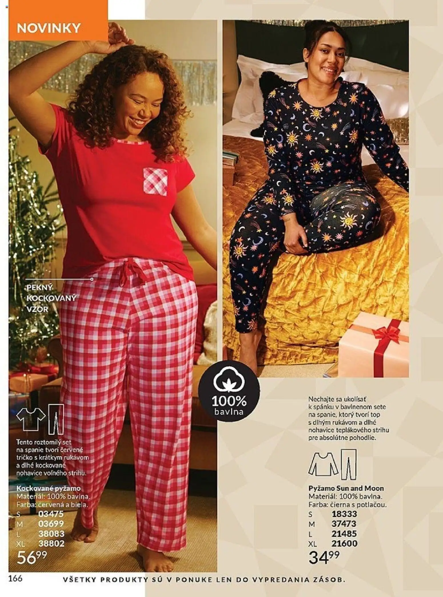 Nové Avon akcie – leták je platný od 01.11.2025 | Strana: 166 | Produkty: Tričko, Nohavice, Pyžamo