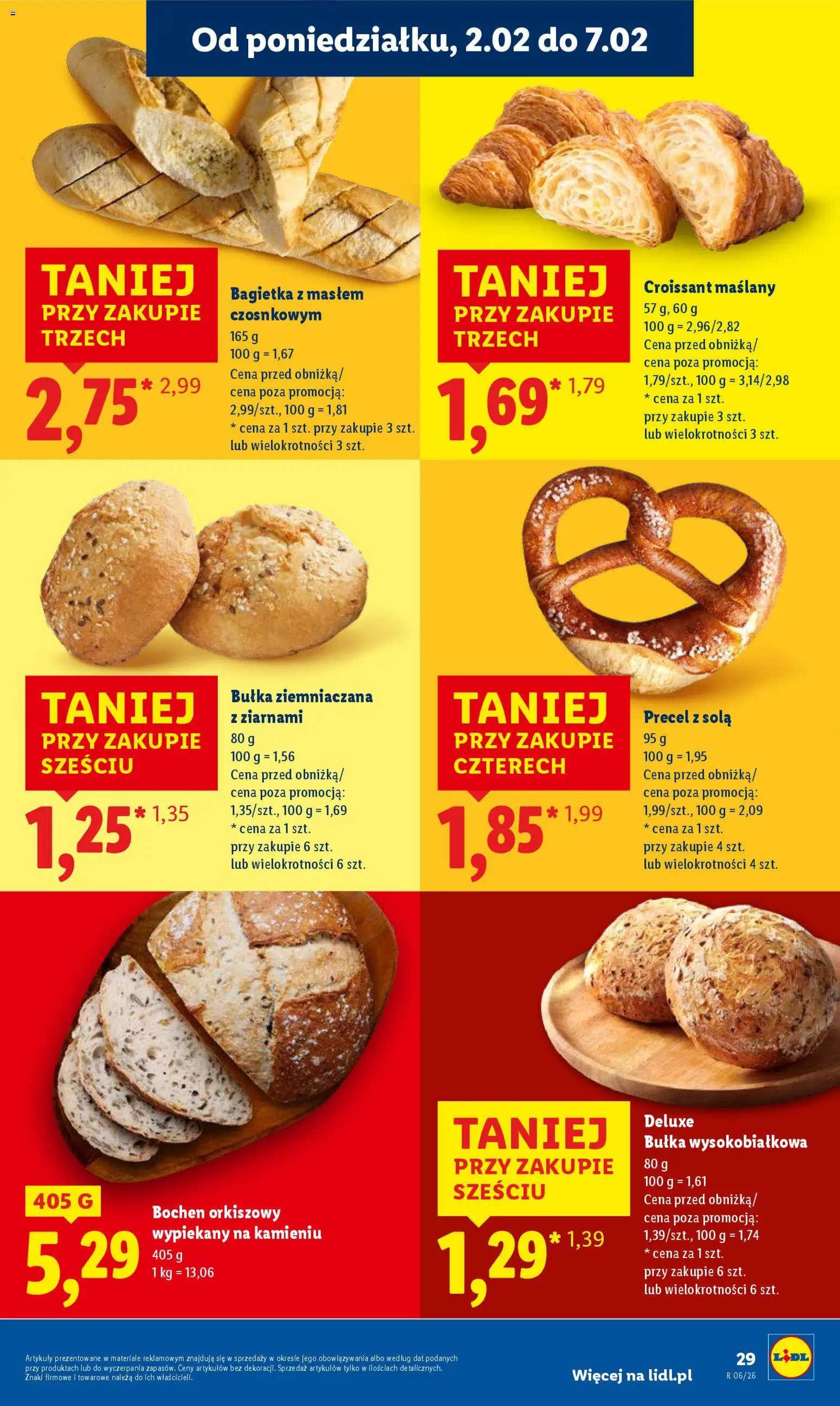 Lidl Gazetka od 02.02.2026 | Strona: 29 | Produkty: Bułka, Bagietka