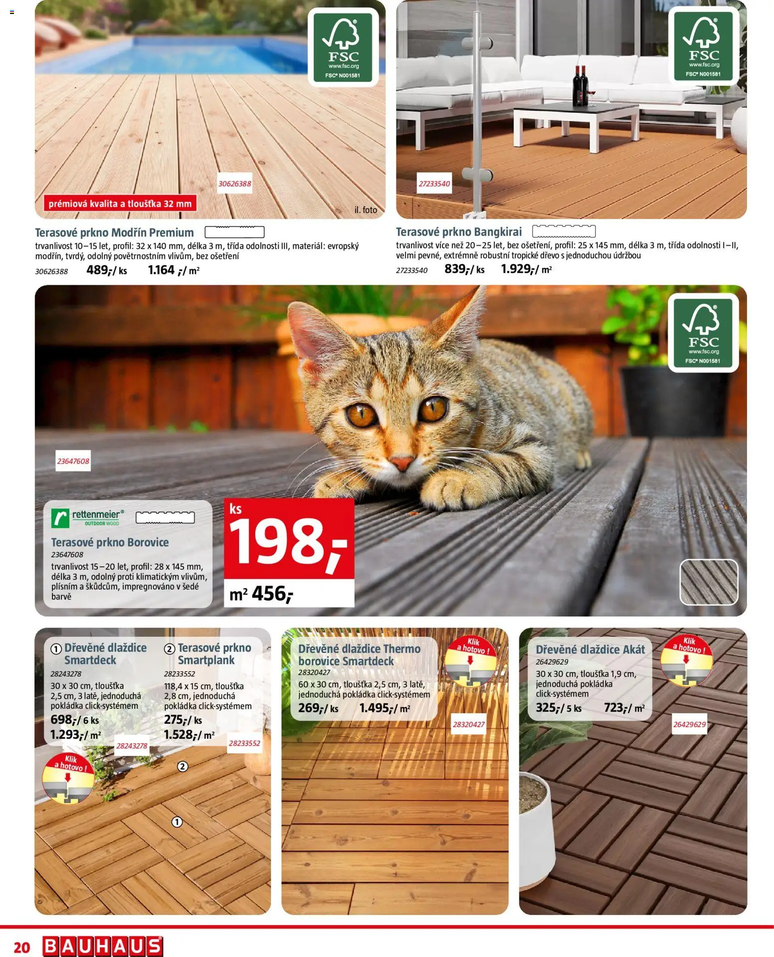 Bauhaus leták od 02.04.2026 | Strana: 20 | Produkty: Dřevěné dlaždice